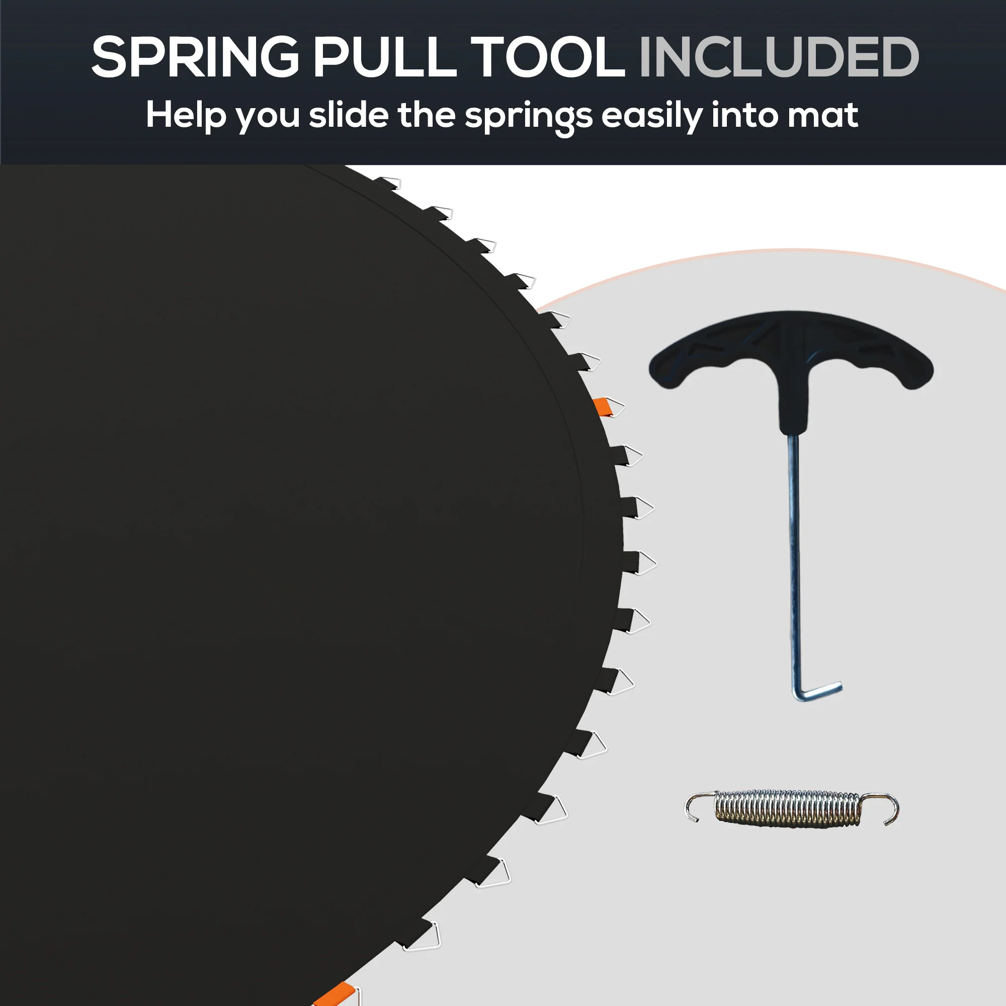 SPORTNOW Trampoline Mat With 72 V-Hooks, For 12ft Trampoline - Image 6