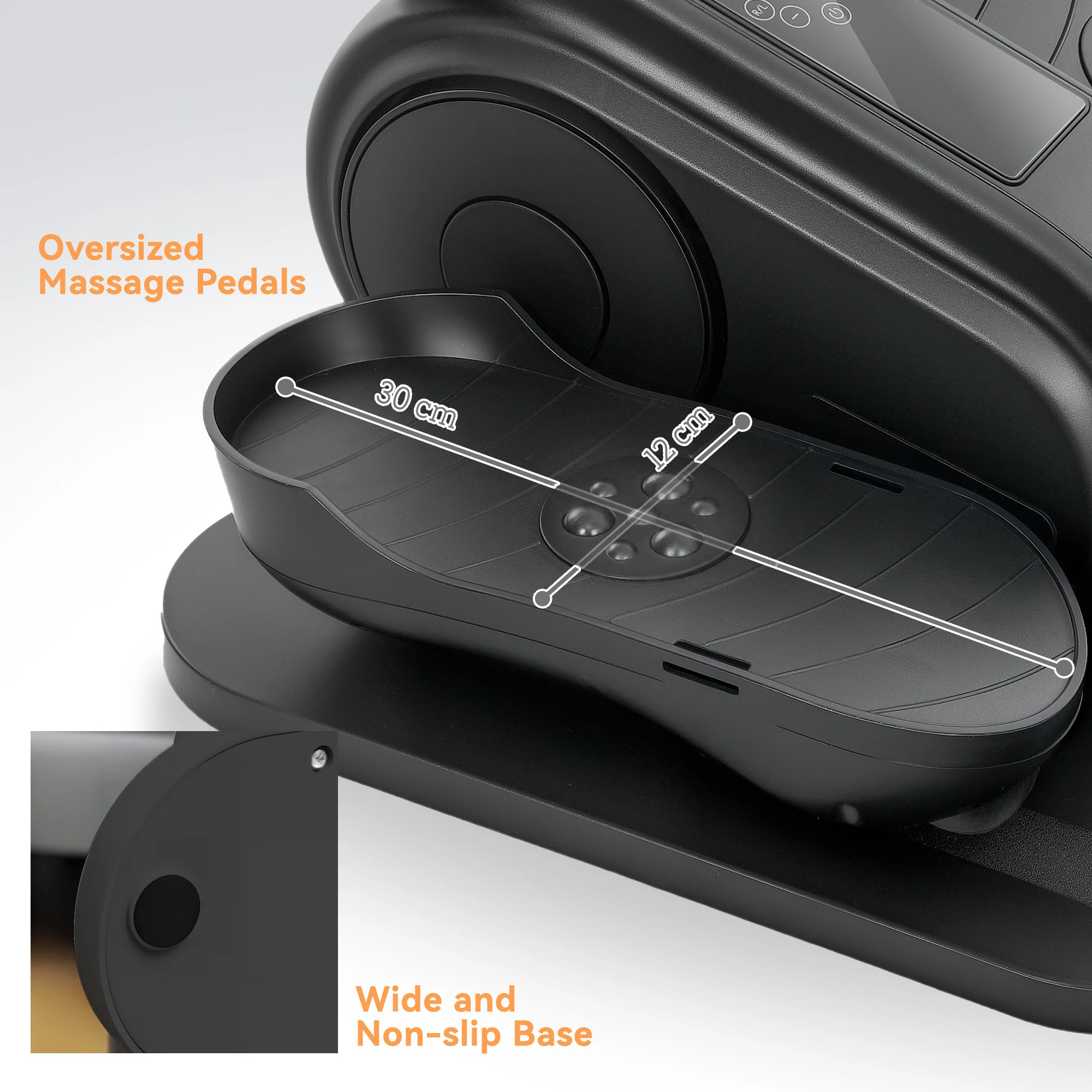 SPORTNOW Under Desk Elliptical Machine Pedal Exerciser w/ 10 Speeds - Image 7