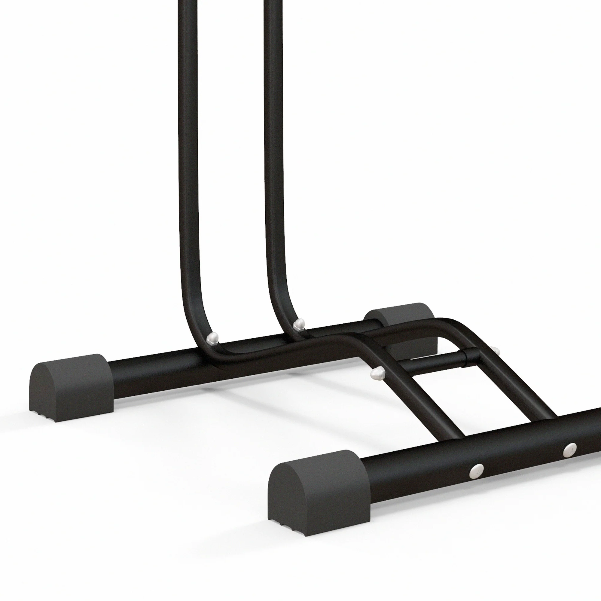 SPORTNOW Vertical & Horizontal Bike Rack Fits 6"-28" And 700c Bikes, Black - Image 8