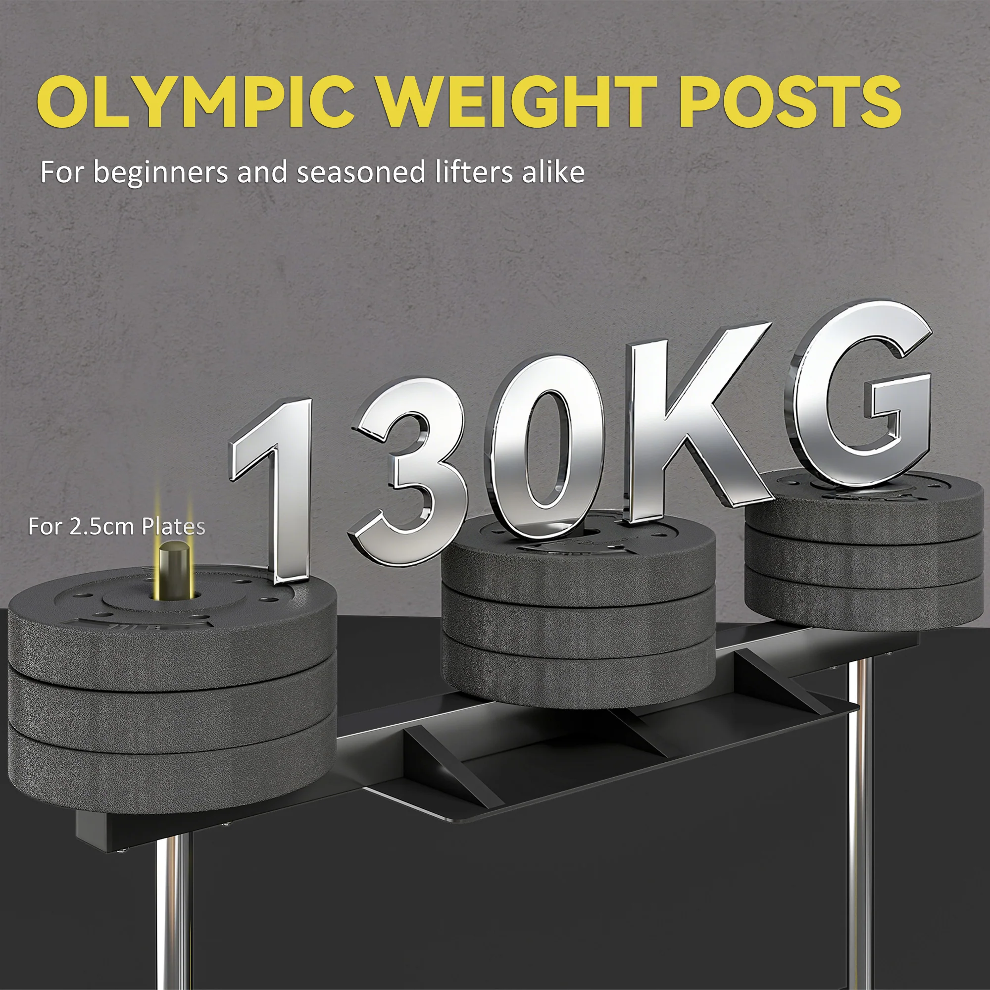 SPORTNOW Vertical Leg Press Machine, Leg Extension Machine, 300 kg Capacity - Image 3