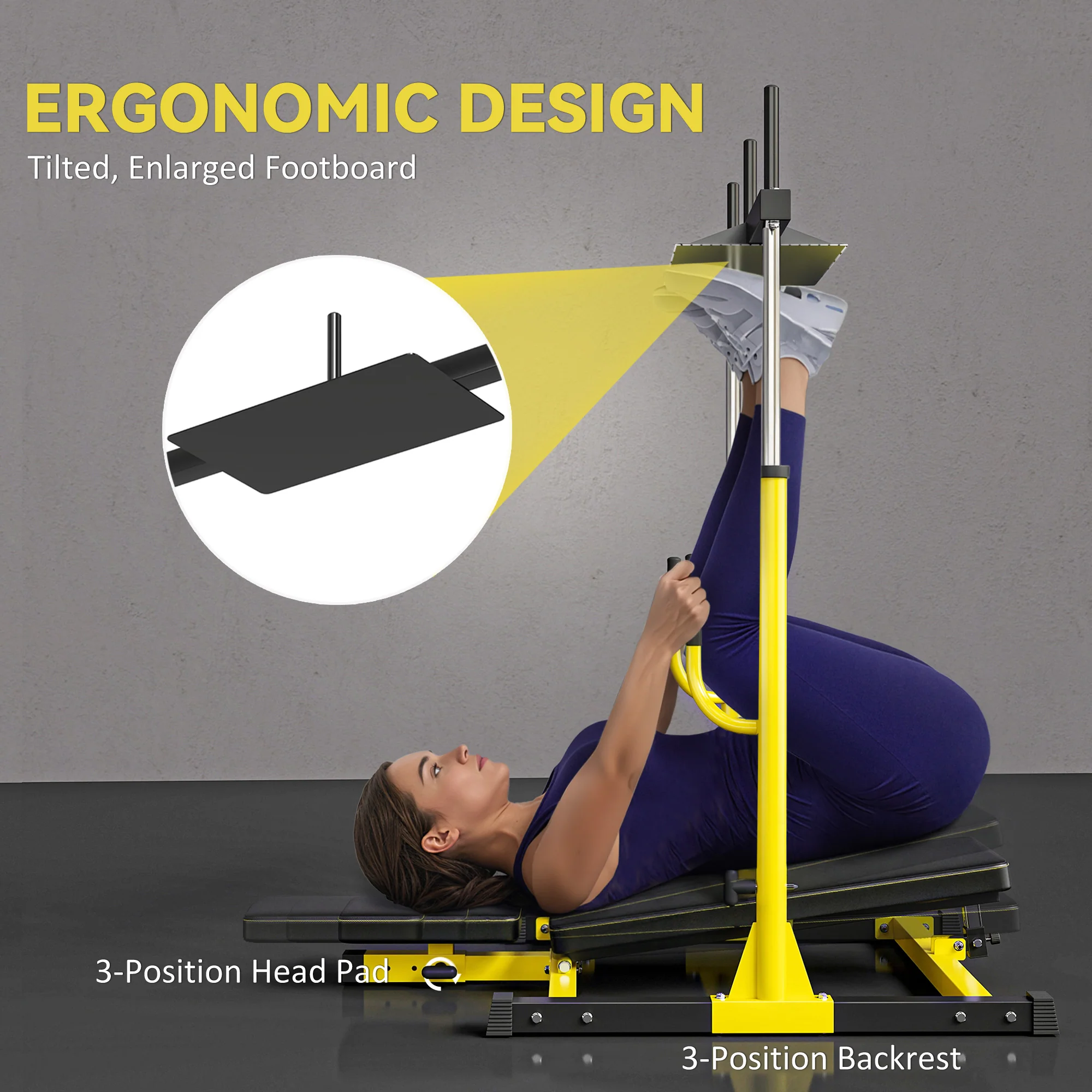 SPORTNOW Vertical Leg Press Machine, Leg Extension Machine, 300 kg Capacity - Image 6