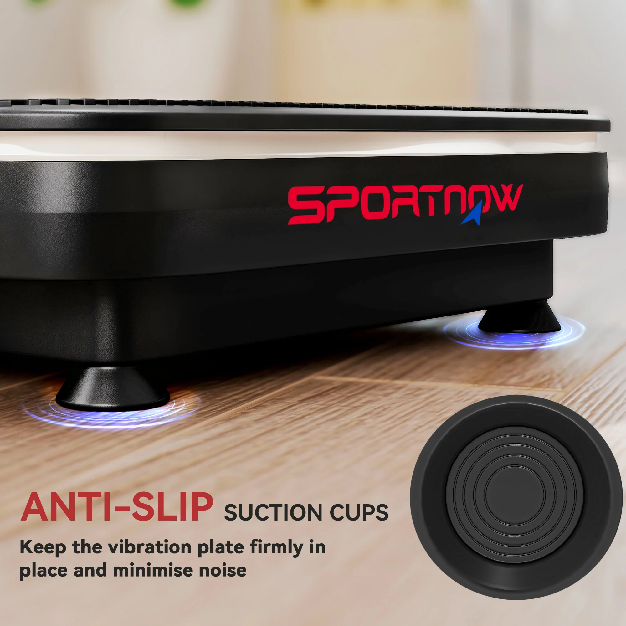 SPORTNOW Vibration Plate Exercise Machine with Cool Lights and Bluetooth - Image 8