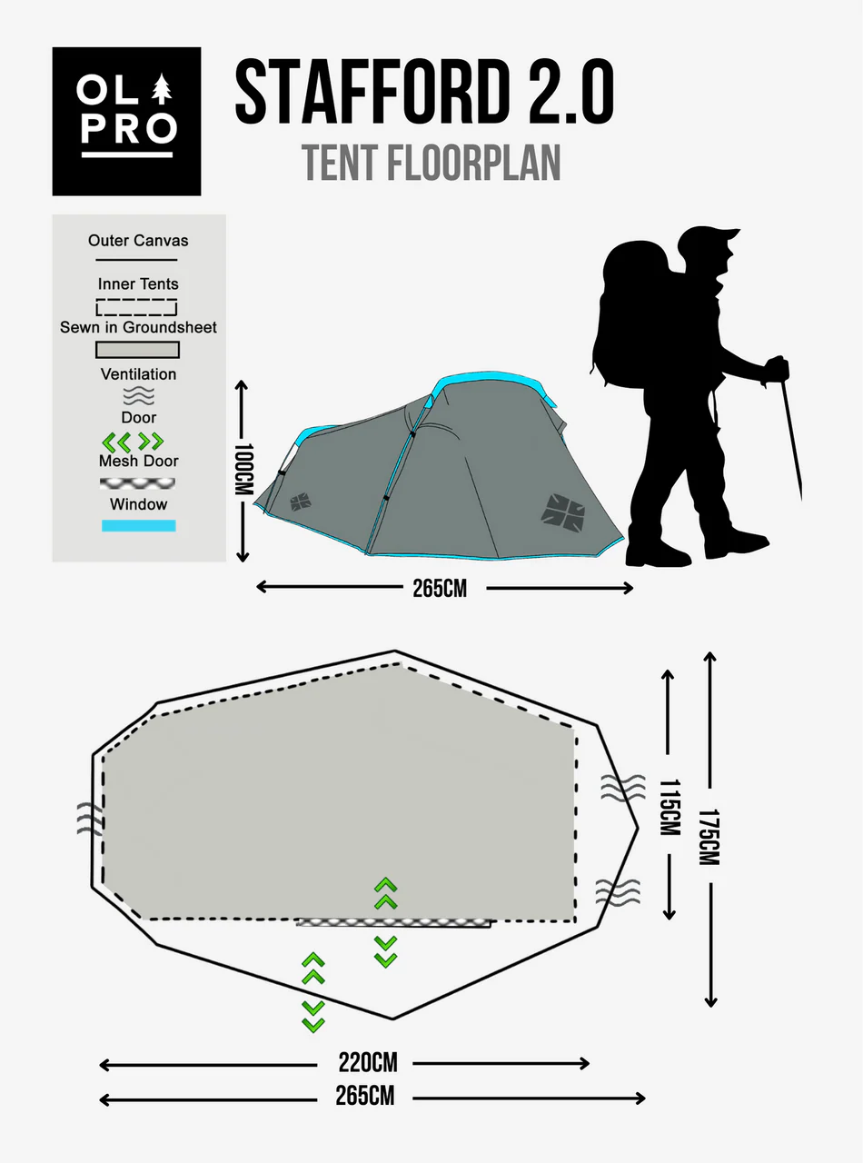 Stafford 2.0 - 2 Berth Tent - Image 3