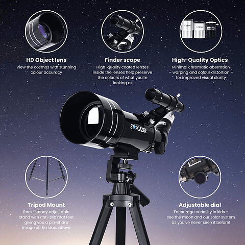 Stargazer Telescopes For Adults Beginners Kids Children - Portable Astronomy Telescope - Image 8