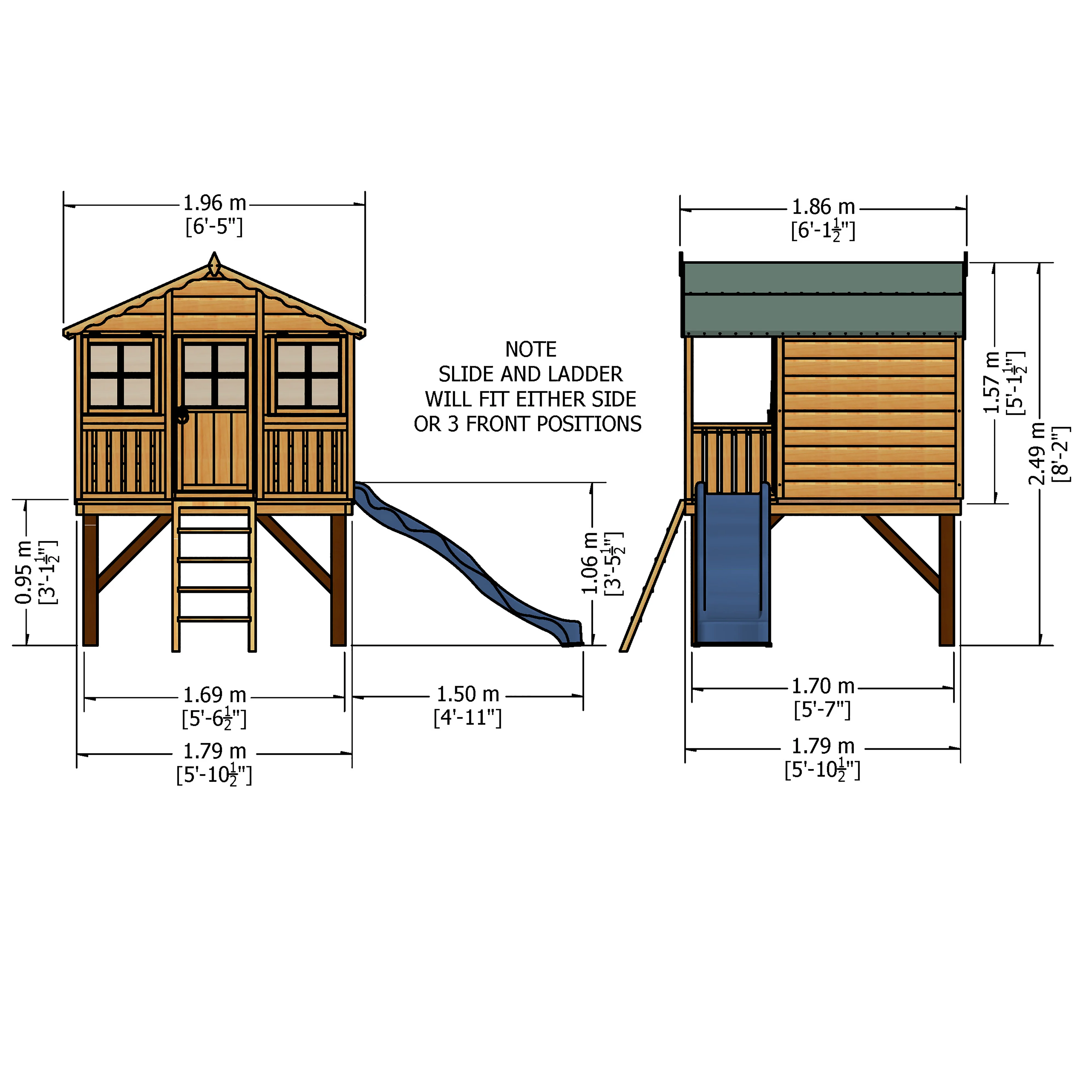Stork, Platform & Slide Playhouse - Image 11