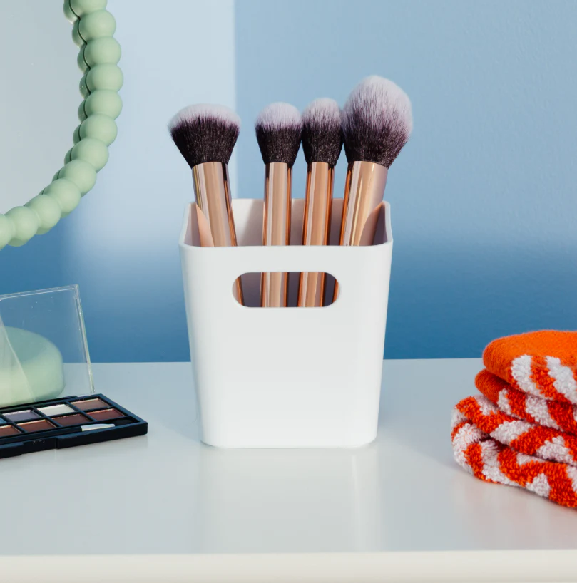 Small Studio Basket Square Ice White