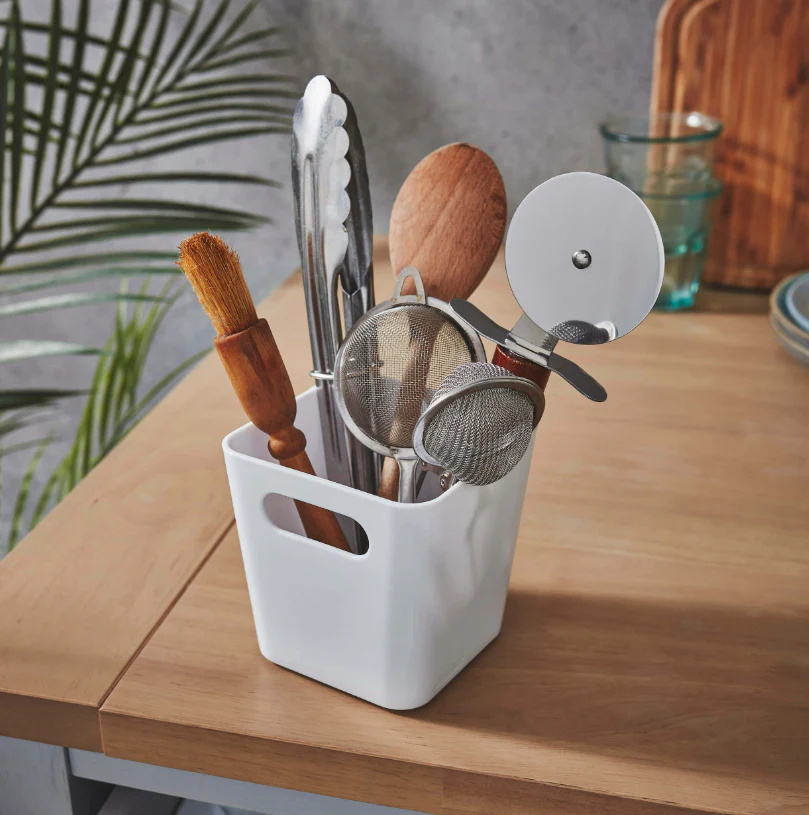 Small Studio Basket Square Ice White - Image 7