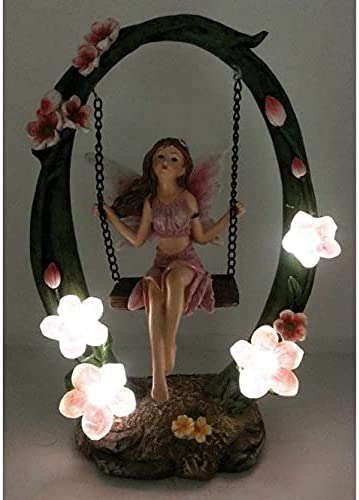 Silver & Stone Solar Swinging Fairy Light - Image 2