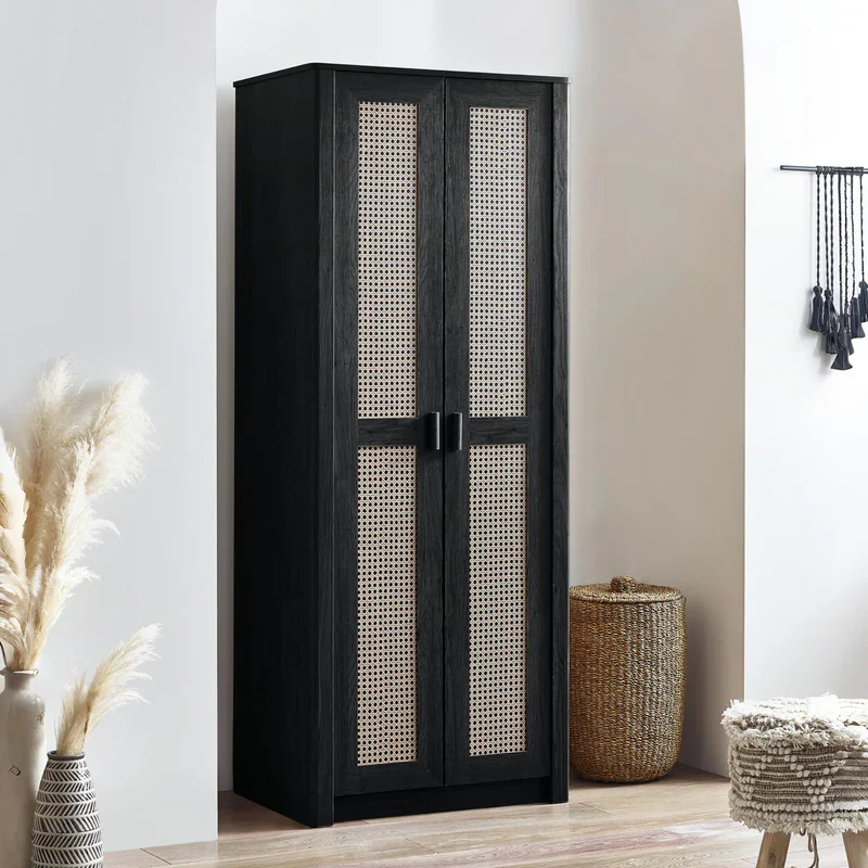 Sydney 2 Door Wardrobe - Black Ash - Image 2