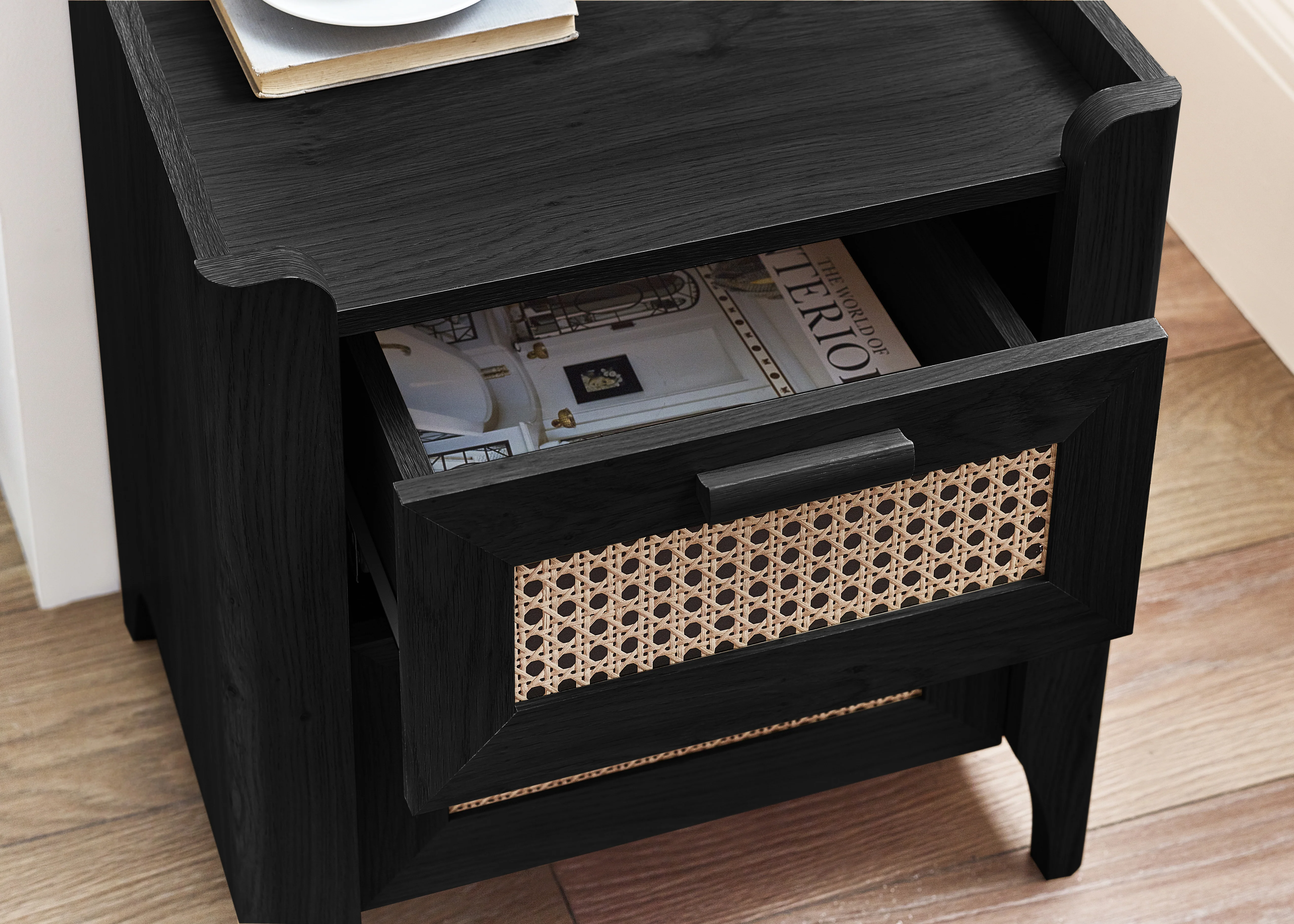 Sydney 2 Drawer Bedside - Black Ash - Image 4