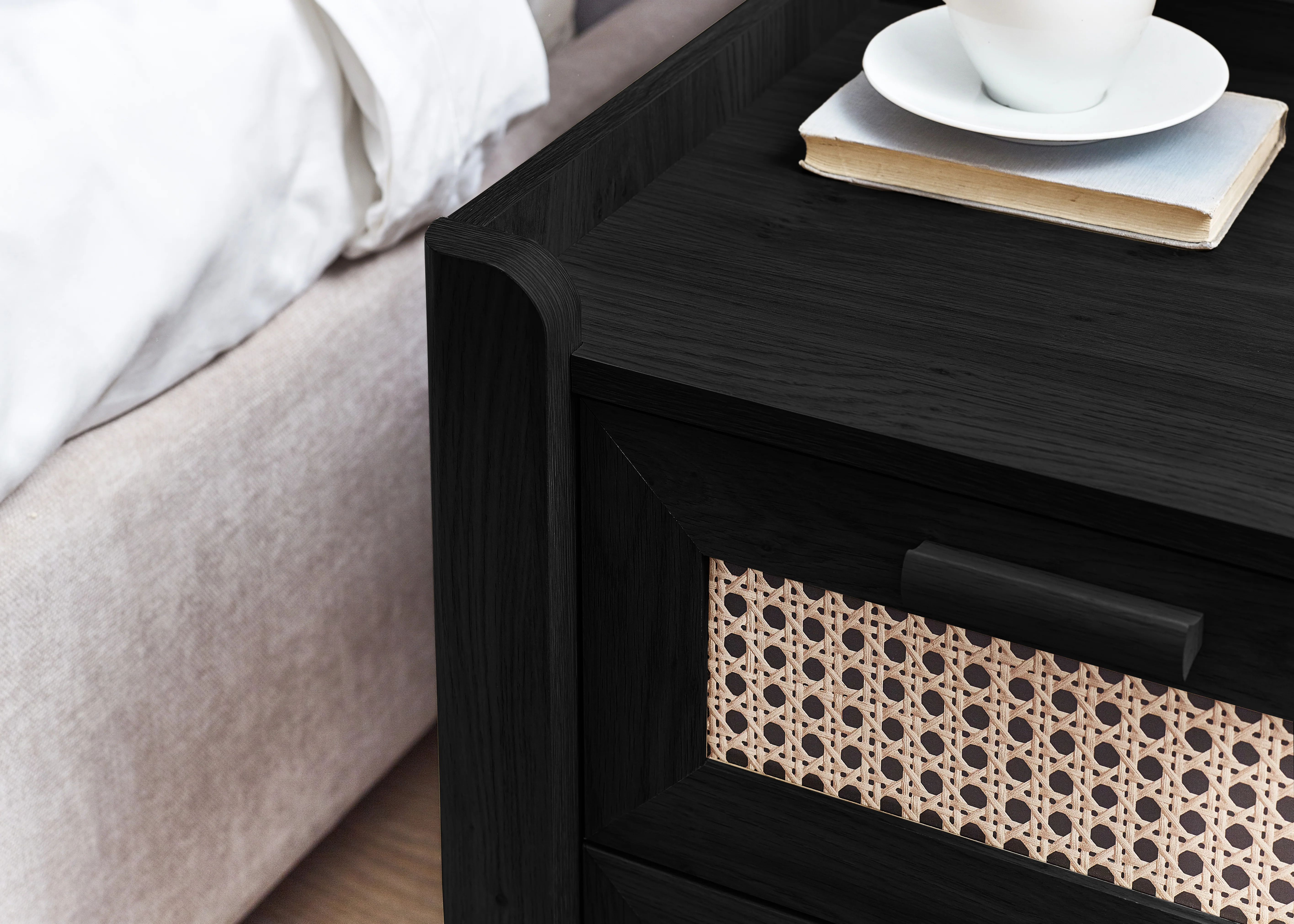 Sydney 2 Drawer Bedside - Black Ash - Image 5