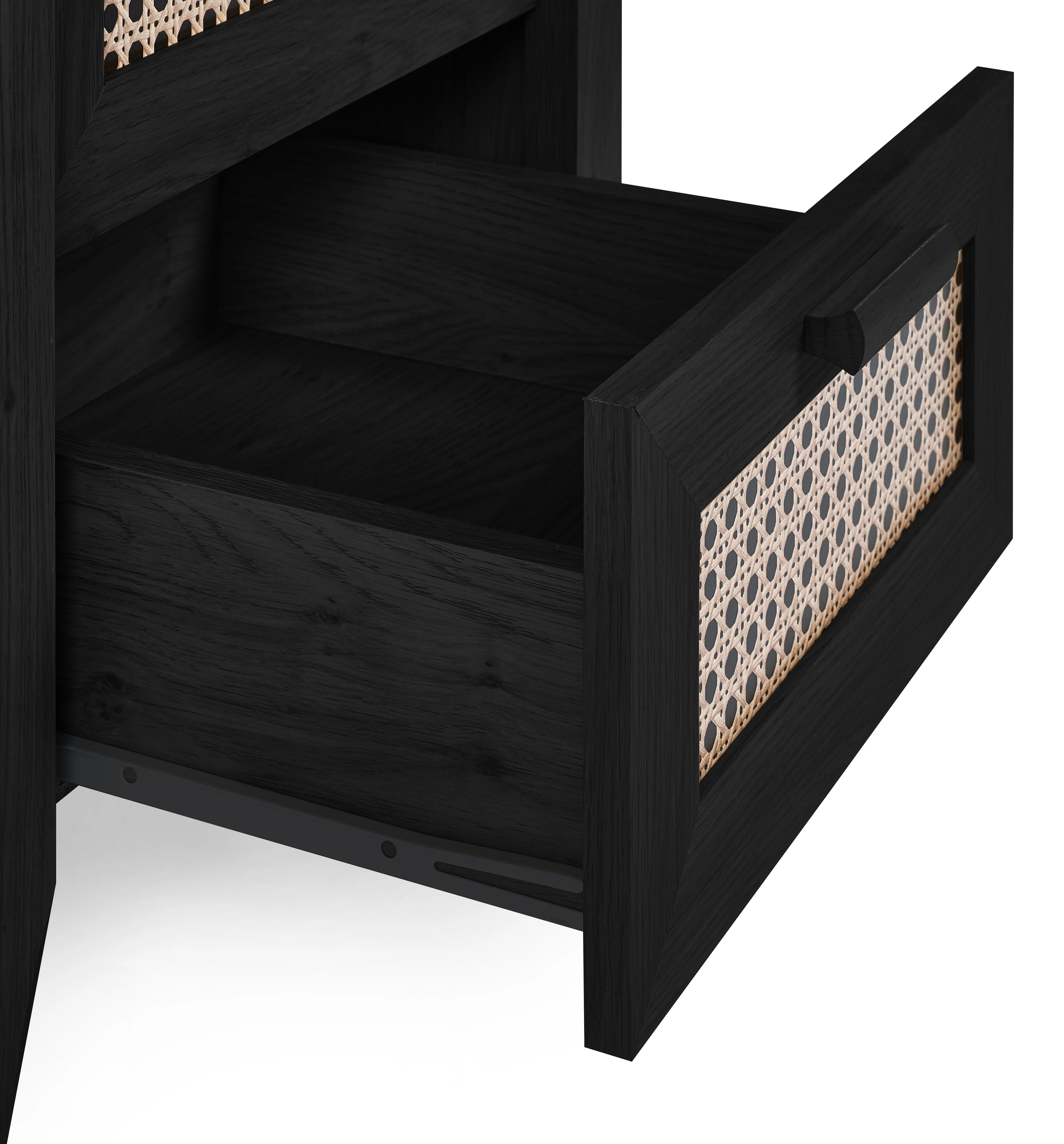 Sydney 2 Drawer Bedside - Black Ash - Image 6