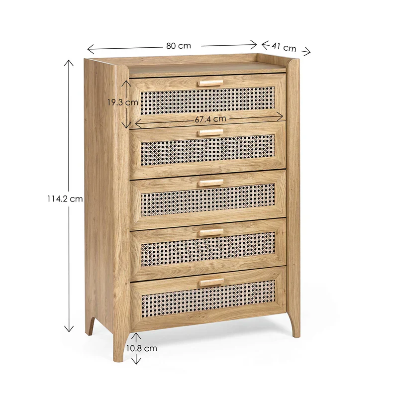 Sydney 5 Drawer Chest - Image 3