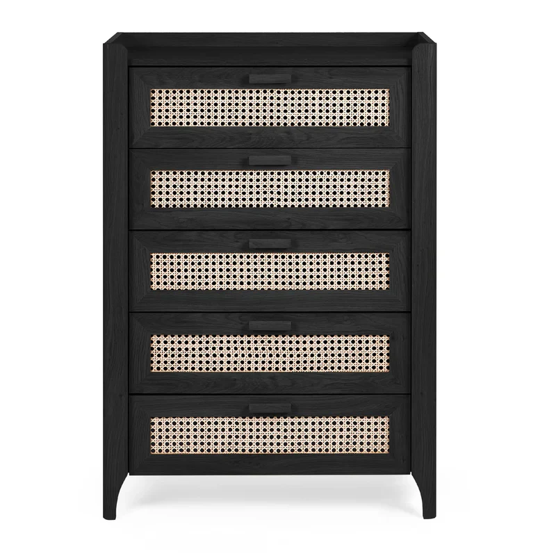 Sydney 5 Drawer Chest - Black Ash - Image 3