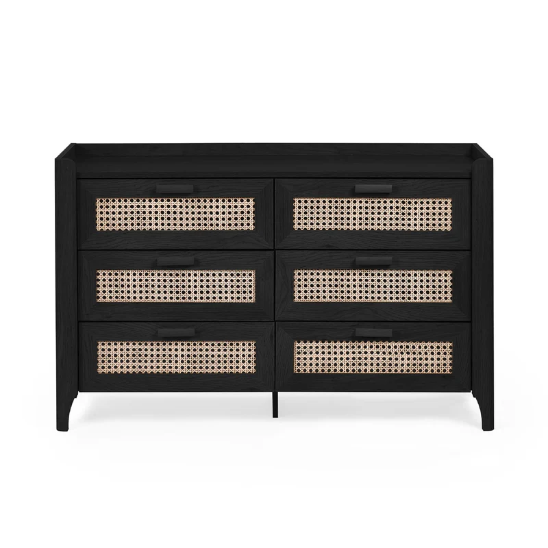 Sydney 6 Drawer Wide Chest - Black Ash - Image 5