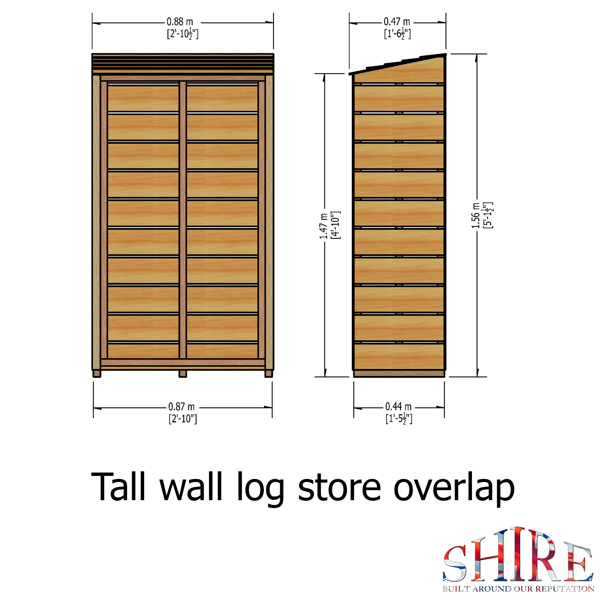 Tall Wall Log Store - Image 6