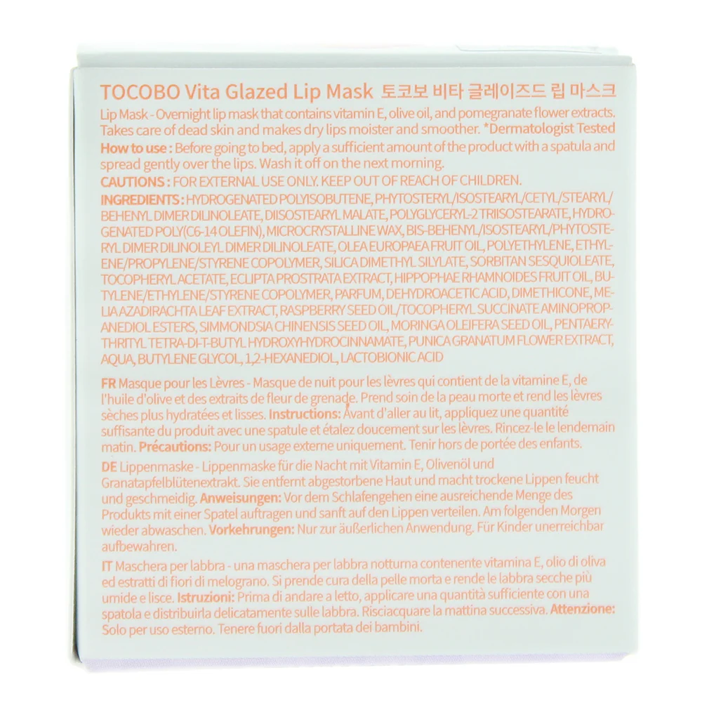 Tocobo Vita Glazed Lip Mask 20ml - Image 2