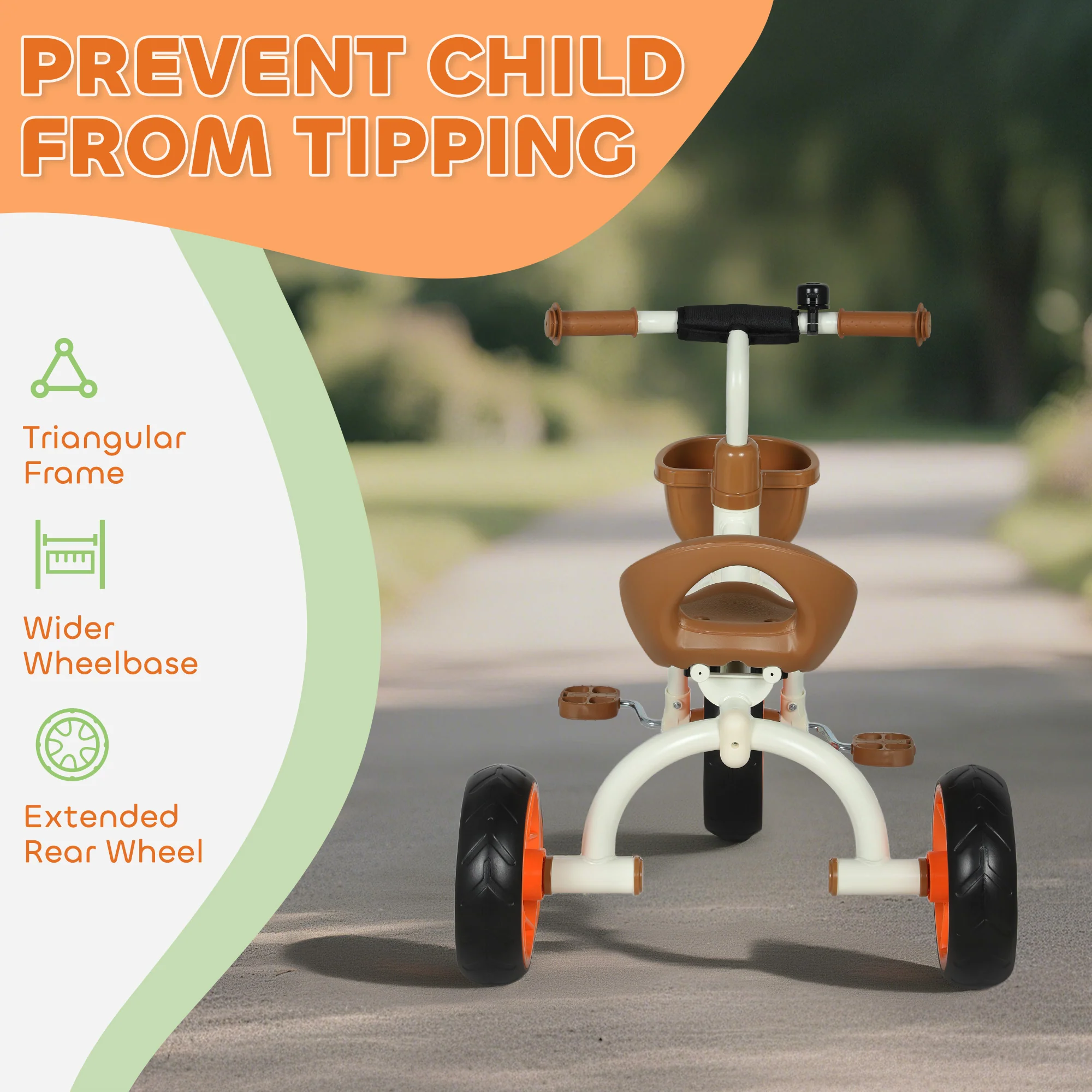 Toddler Tricycle With Front Basket For Ages 2-5 Years Boys And Girls - Image 13