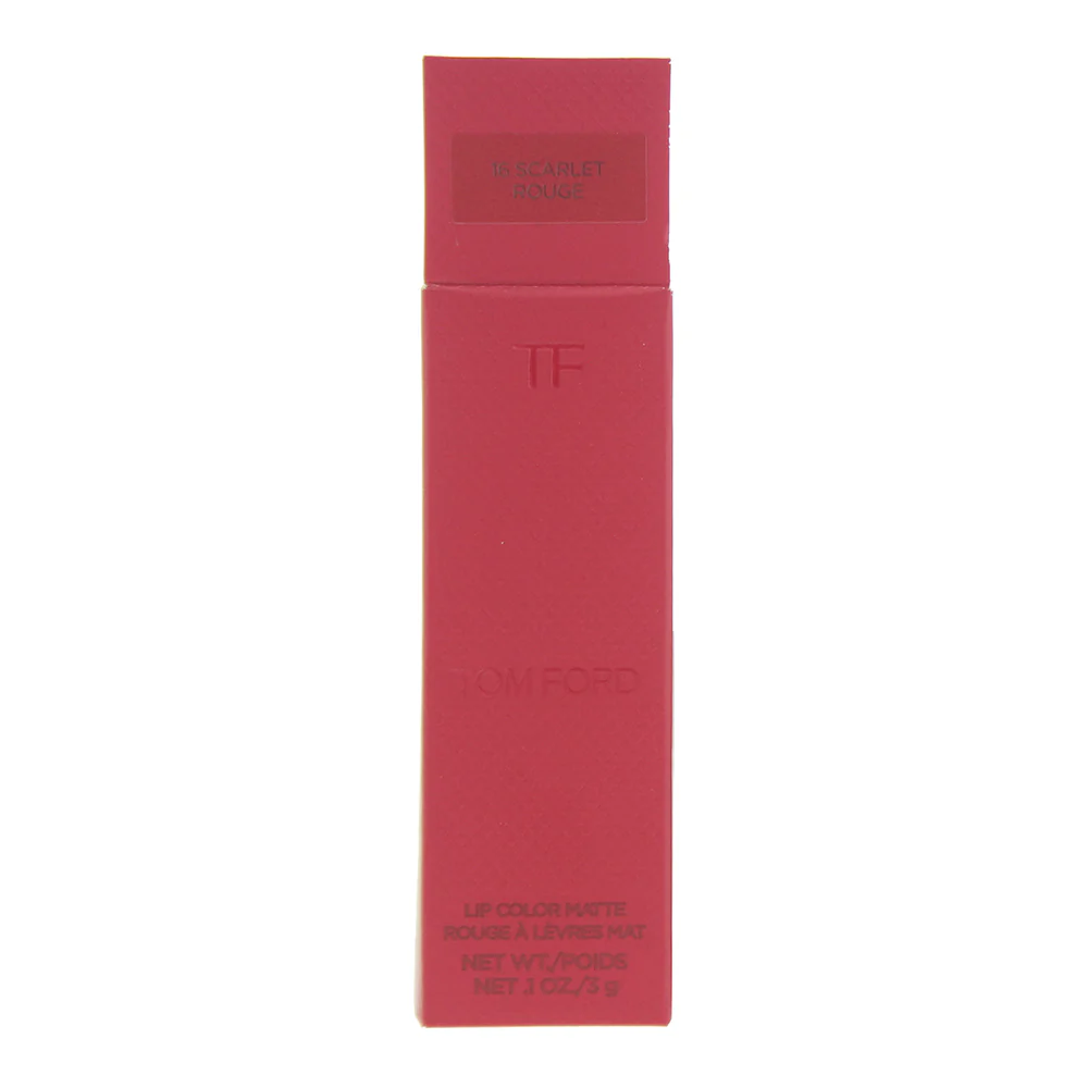 Tom Ford Lip Color Matte 16 Scarlet Rouge Lipstick 3g - Image 3