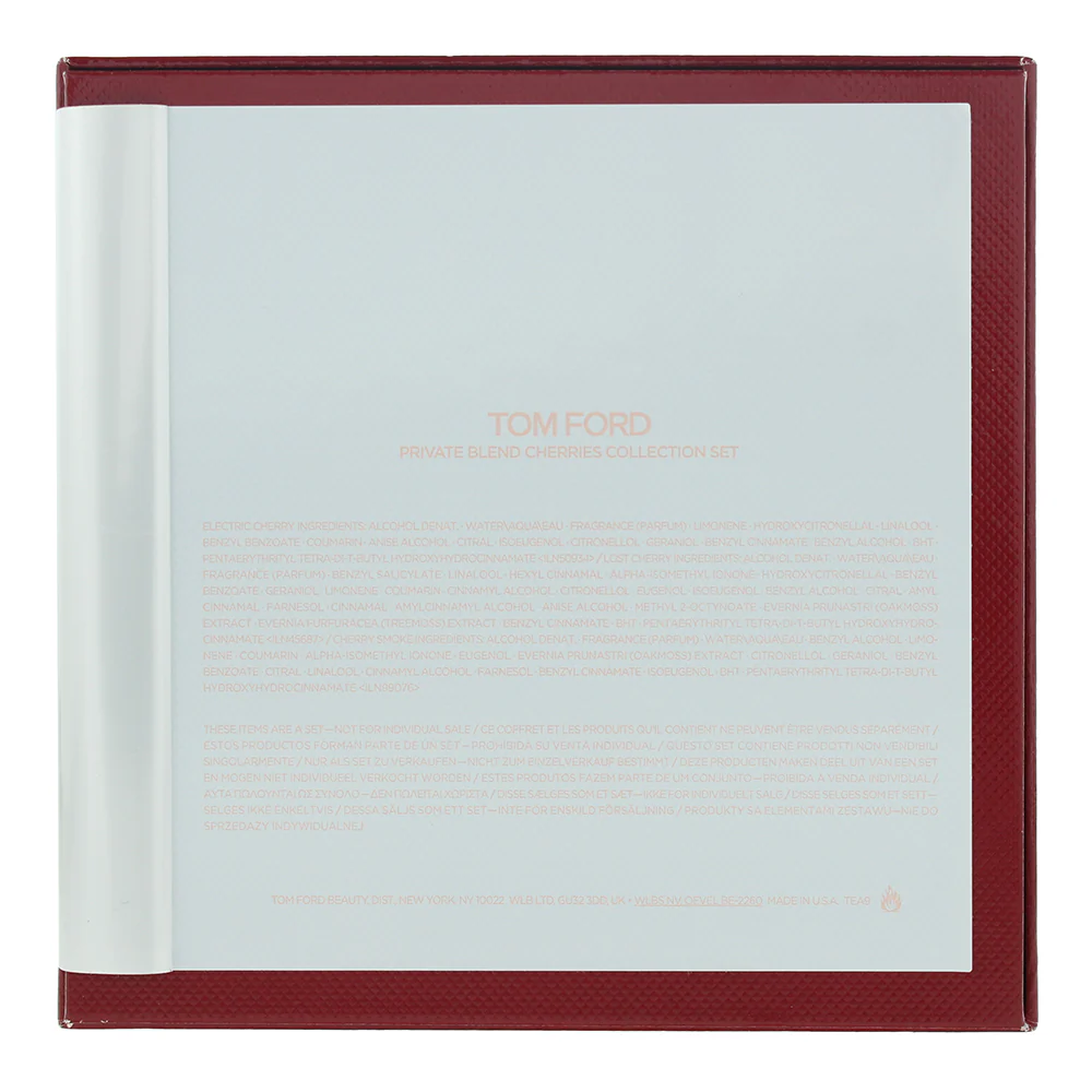 Tom Ford Private Blend Cherries Collection 3 Piece Gift Set: EDP 5 X 10ml - Image 2