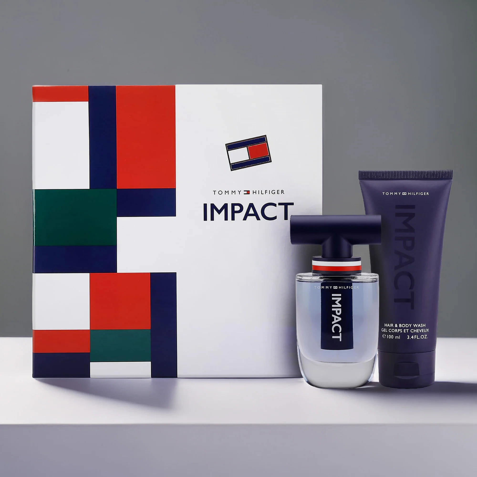 Tommy Hilfiger Impact 2 Piece Gift Set: Eau de Toilette 50ml - Body Wash 100ml - Image 3