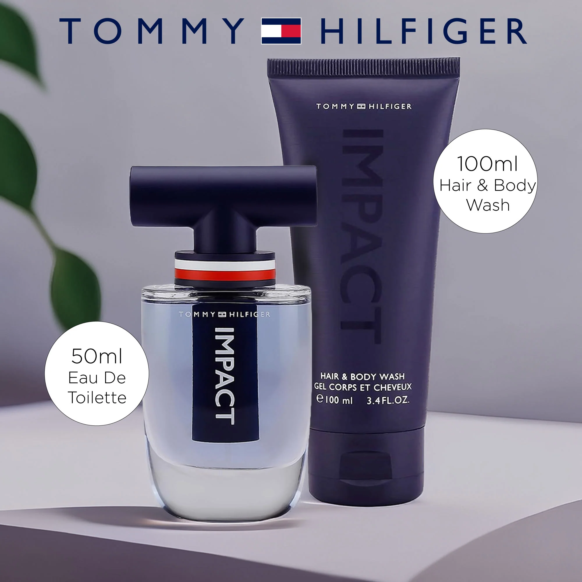 Tommy Hilfiger Impact 2 Piece Gift Set: Eau de Toilette 50ml - Body Wash 100ml - Image 6