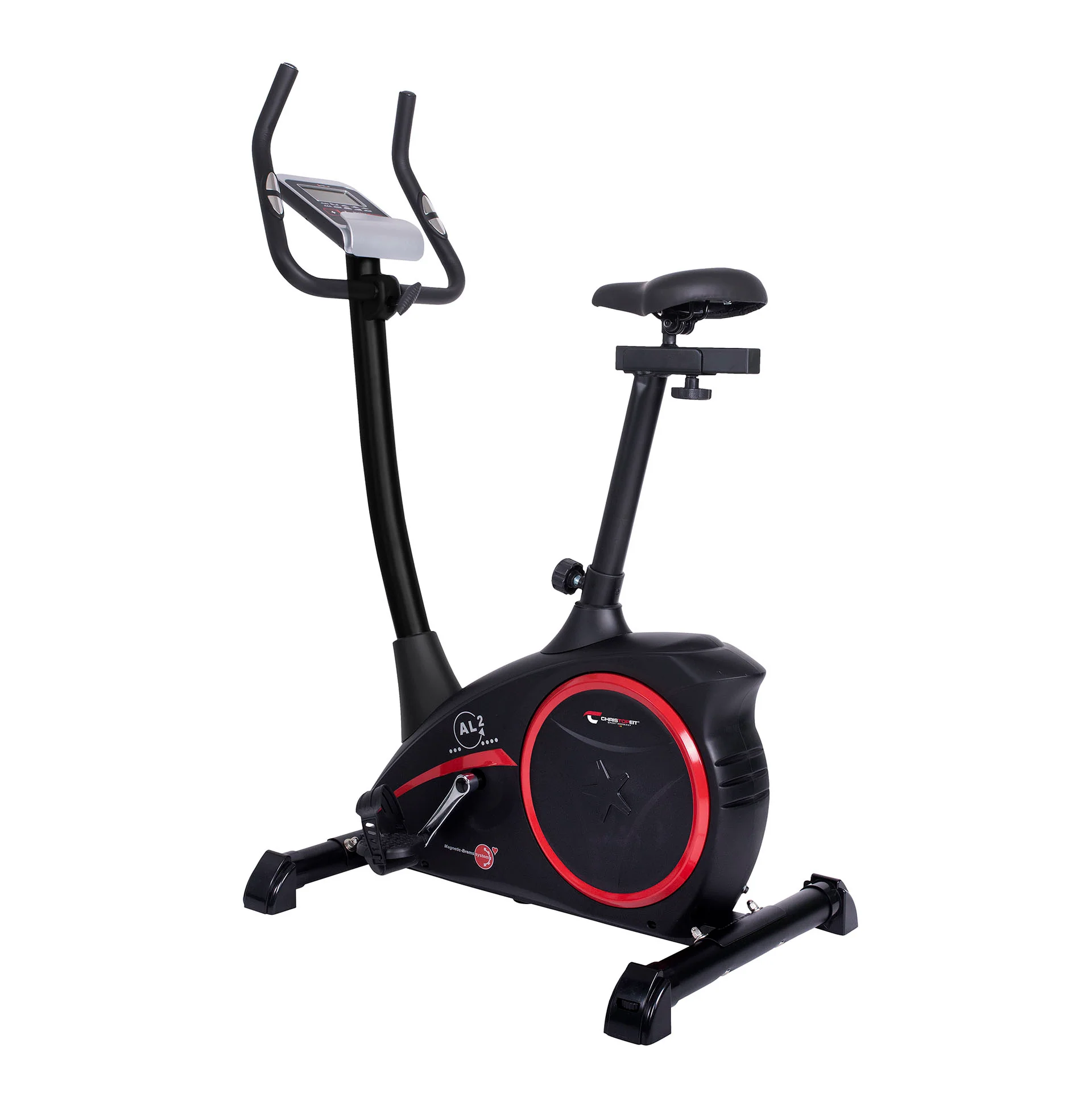 TopSports Exercise Bike Ergometer AL 2 Black Edition