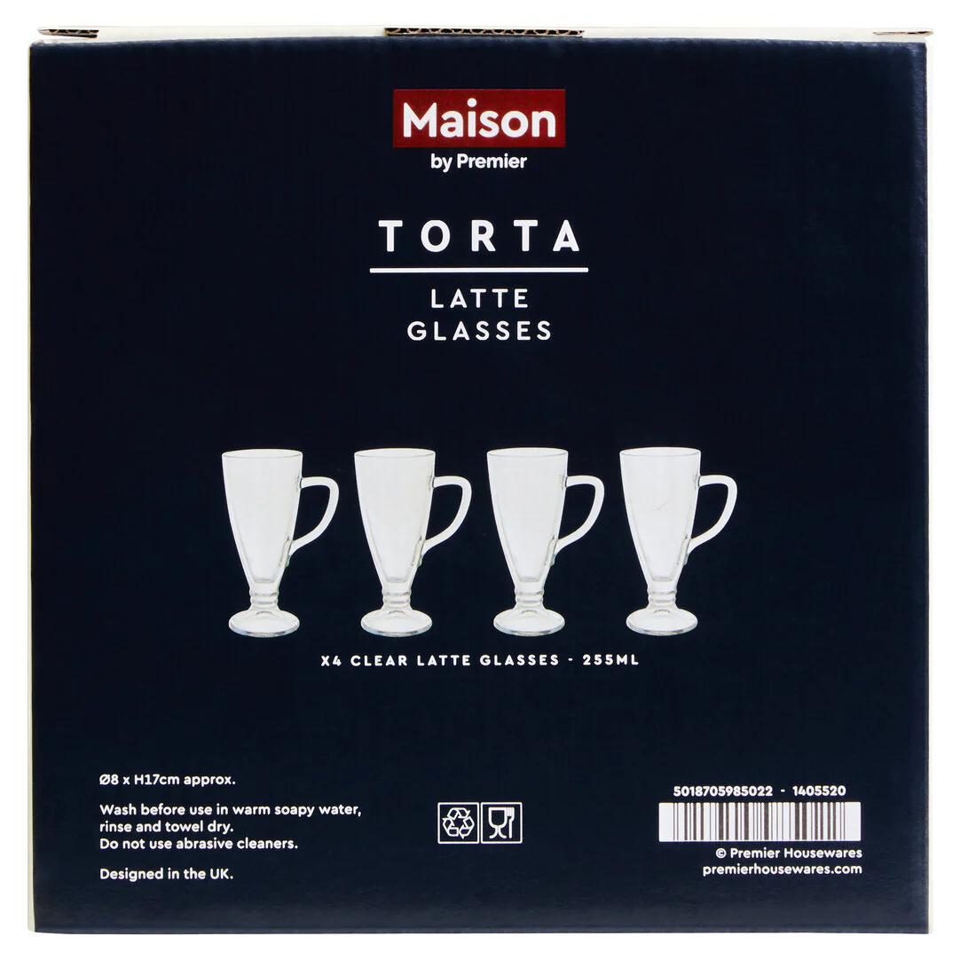 Torta Set Of Four Latte Glasses - Image 10
