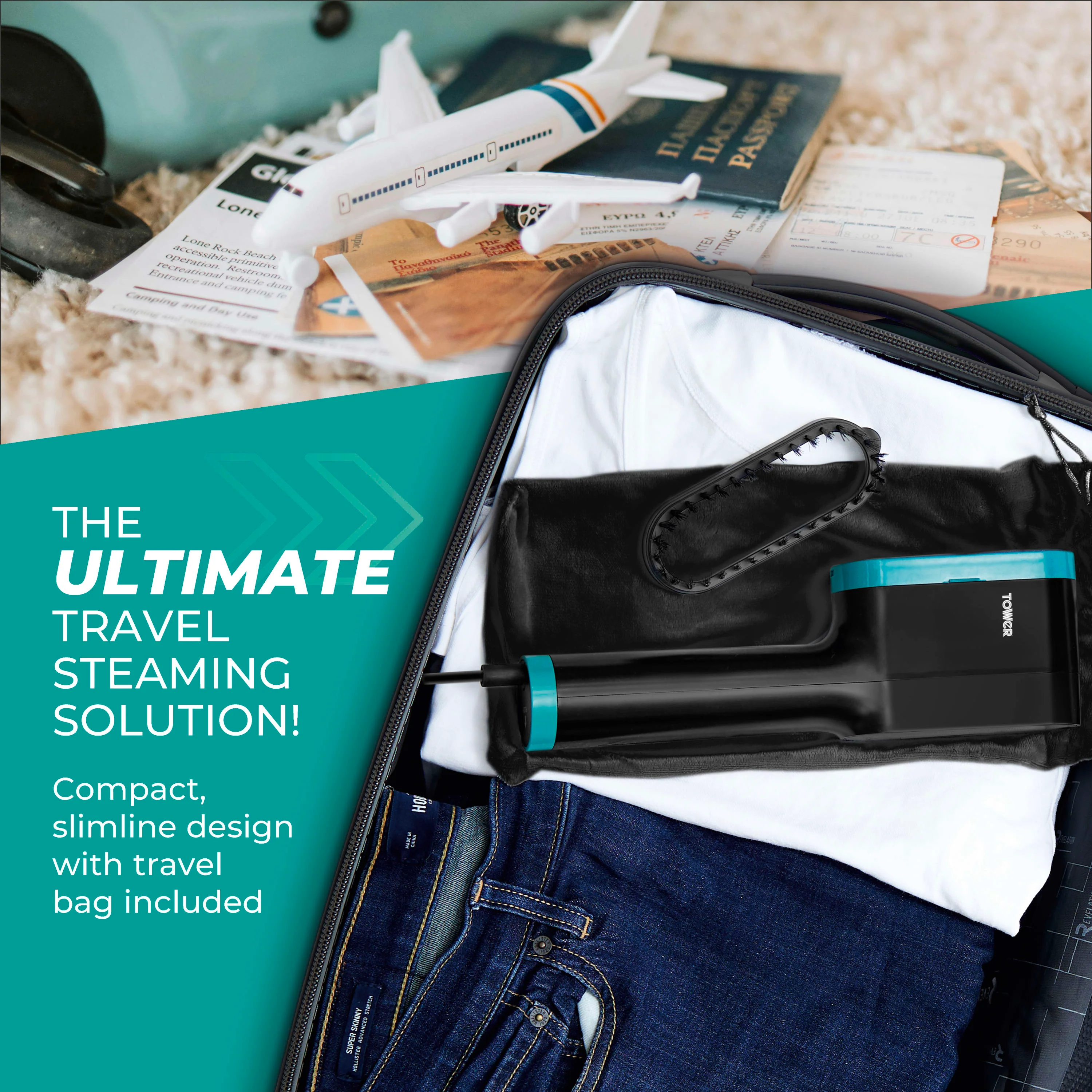 Tower 1400W Digital Garment Steamer - Image 3