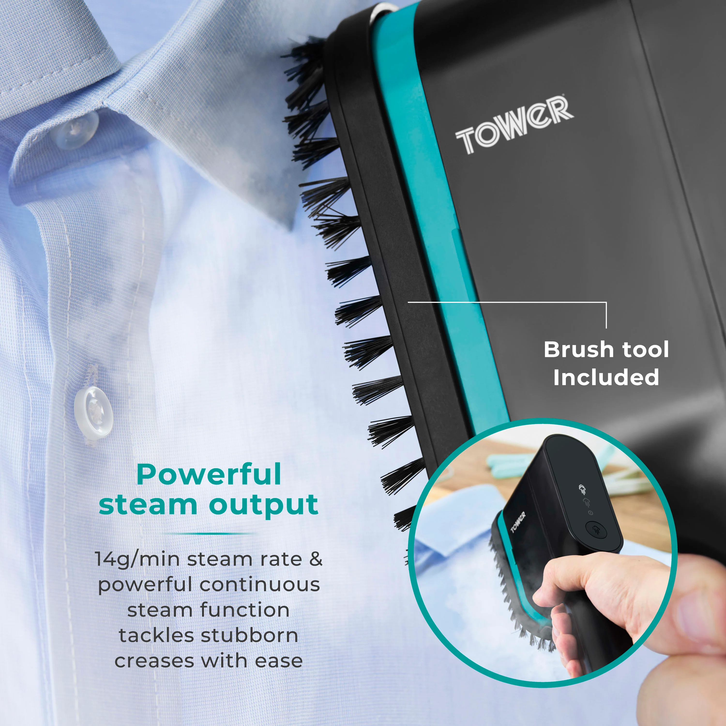 Tower 1400W Digital Garment Steamer - Image 5