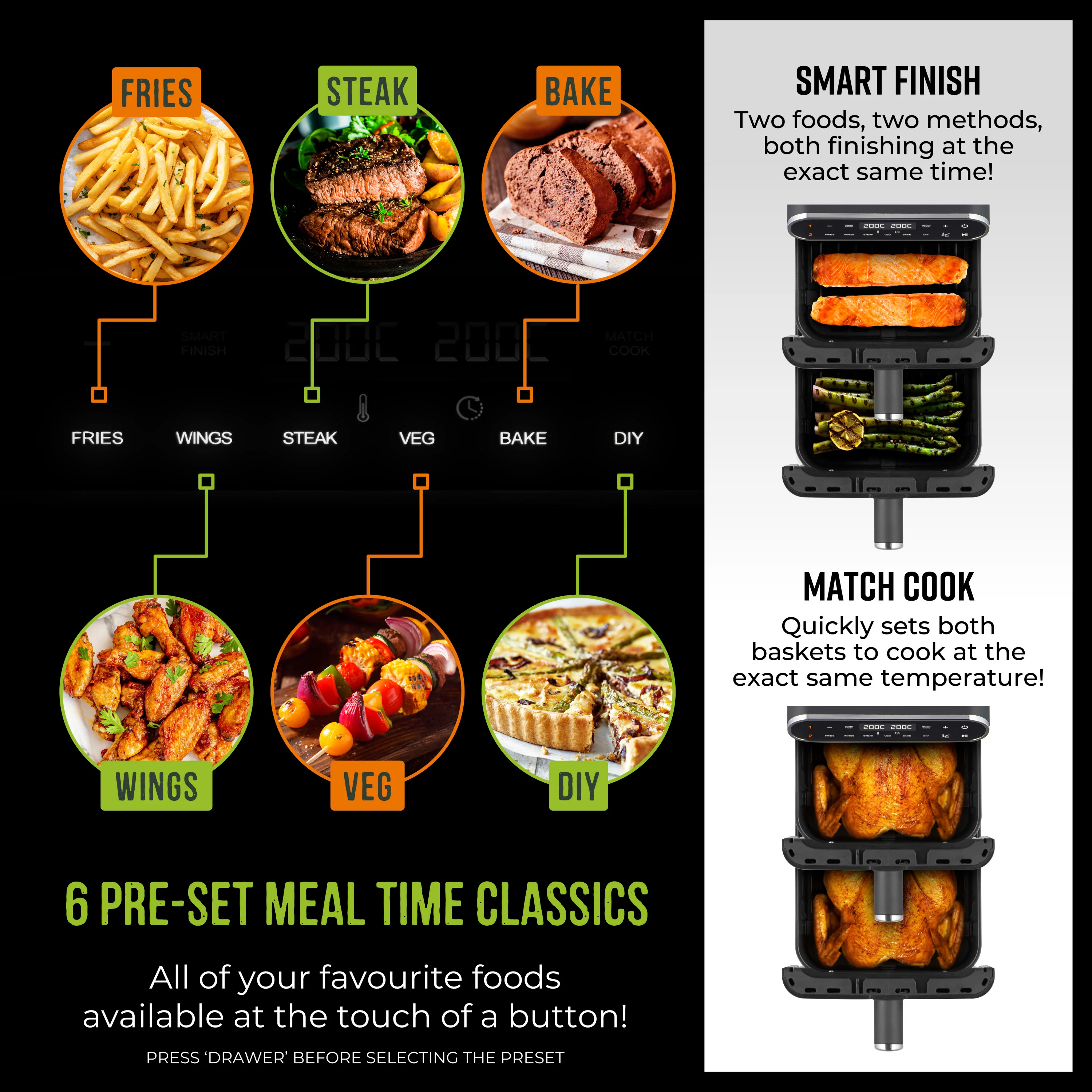 Tower Dual Layer 11L Airfryer - Image 4