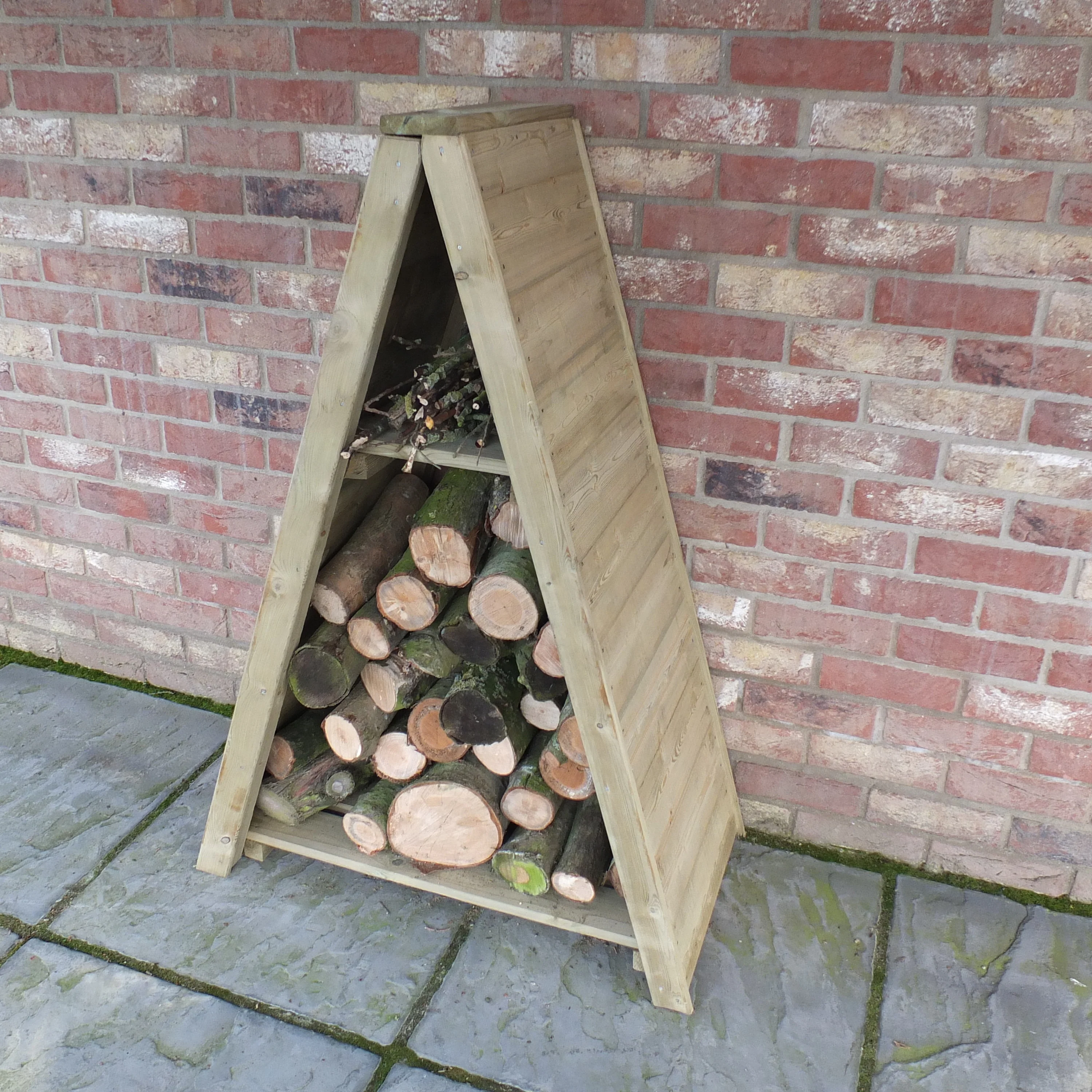 Triangular Pressure Treated Log Store - Image 2