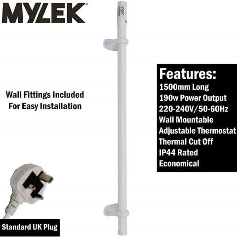 Tubular Heater 60W Low Energy - Tube 34cm And Cage Guard 31cm - Built in Digital Timer - Image 7