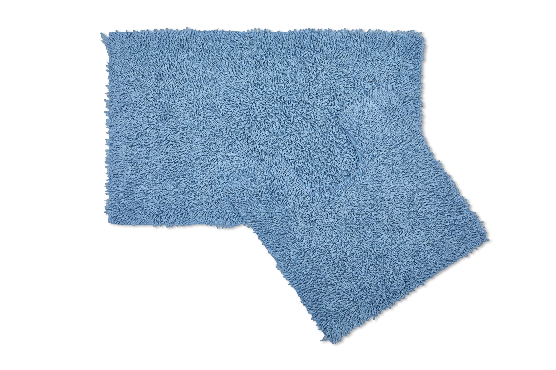 Tumble Twist Pure Cotton 2pc Bath set in Blue - Image 3