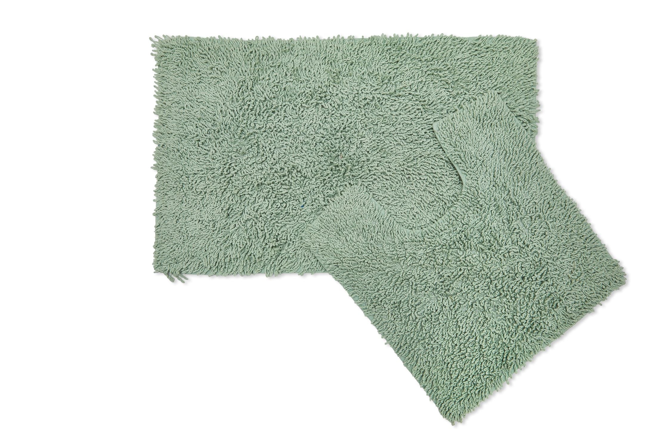 Tumble Twist Pure Cotton 2pc Bath set in Green - Image 3