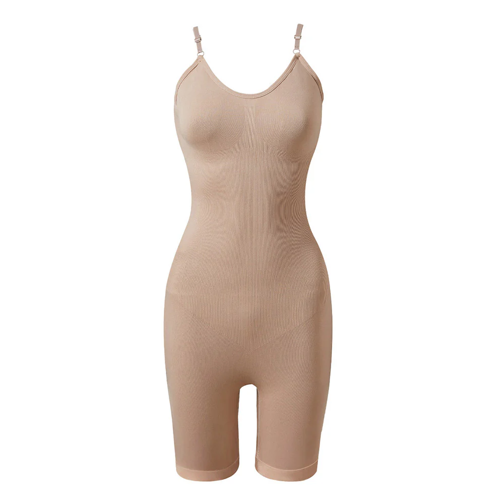 Tummy Control Seamless Boyshorts Sculpting Shapewear Bodysuit - Image 2
