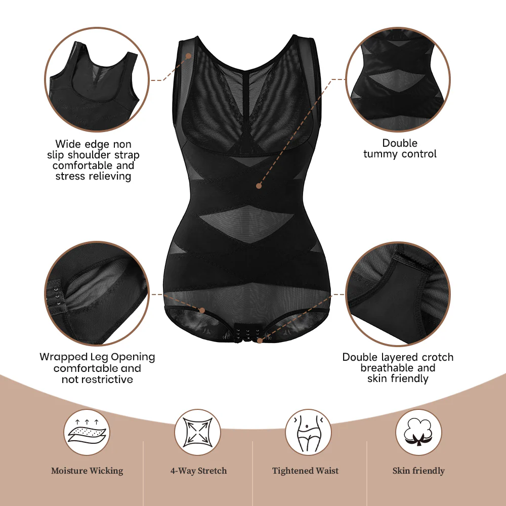 Tummy Control Shapewear Bodysuit - Image 7