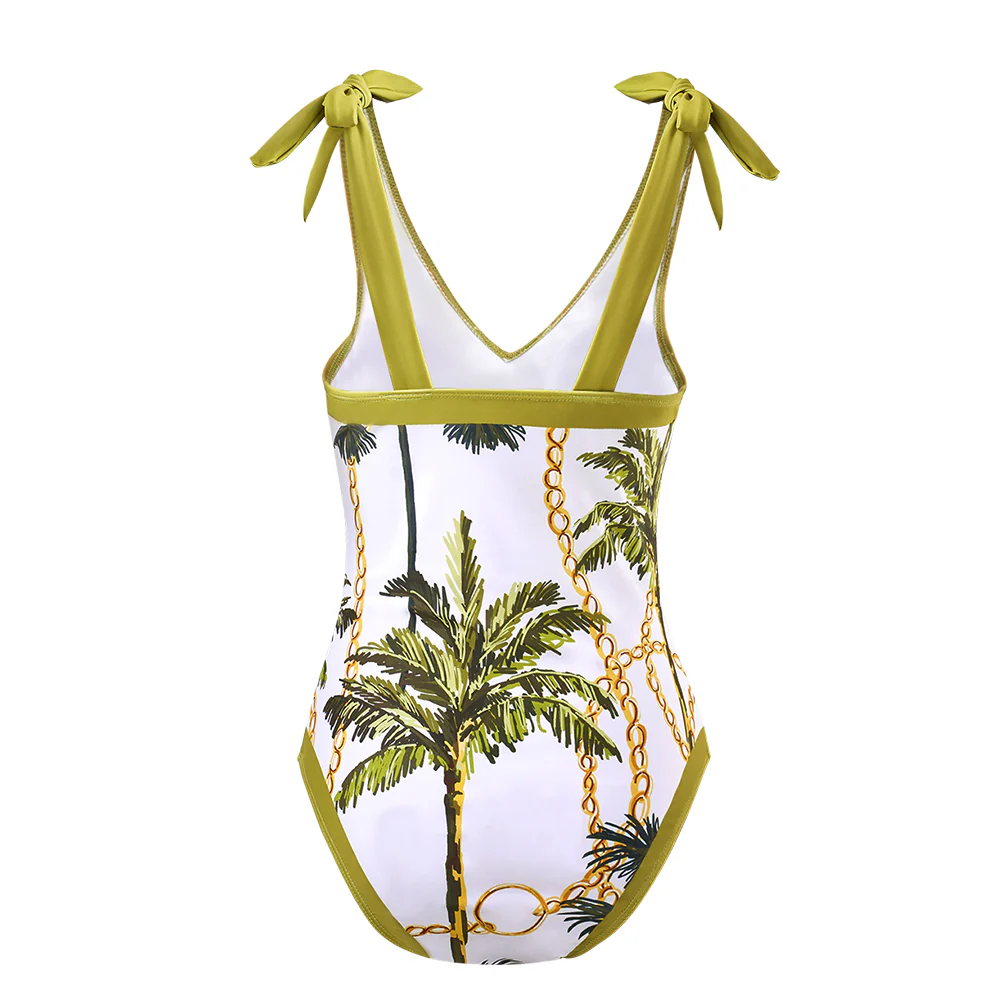 Tummy Control Swimsuit with Cover Up Skirt - Image 5