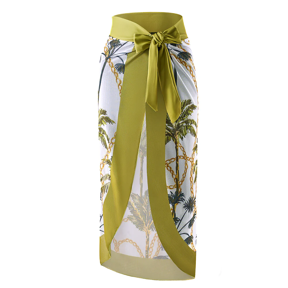 Tummy Control Swimsuit with Cover Up Skirt - Image 6