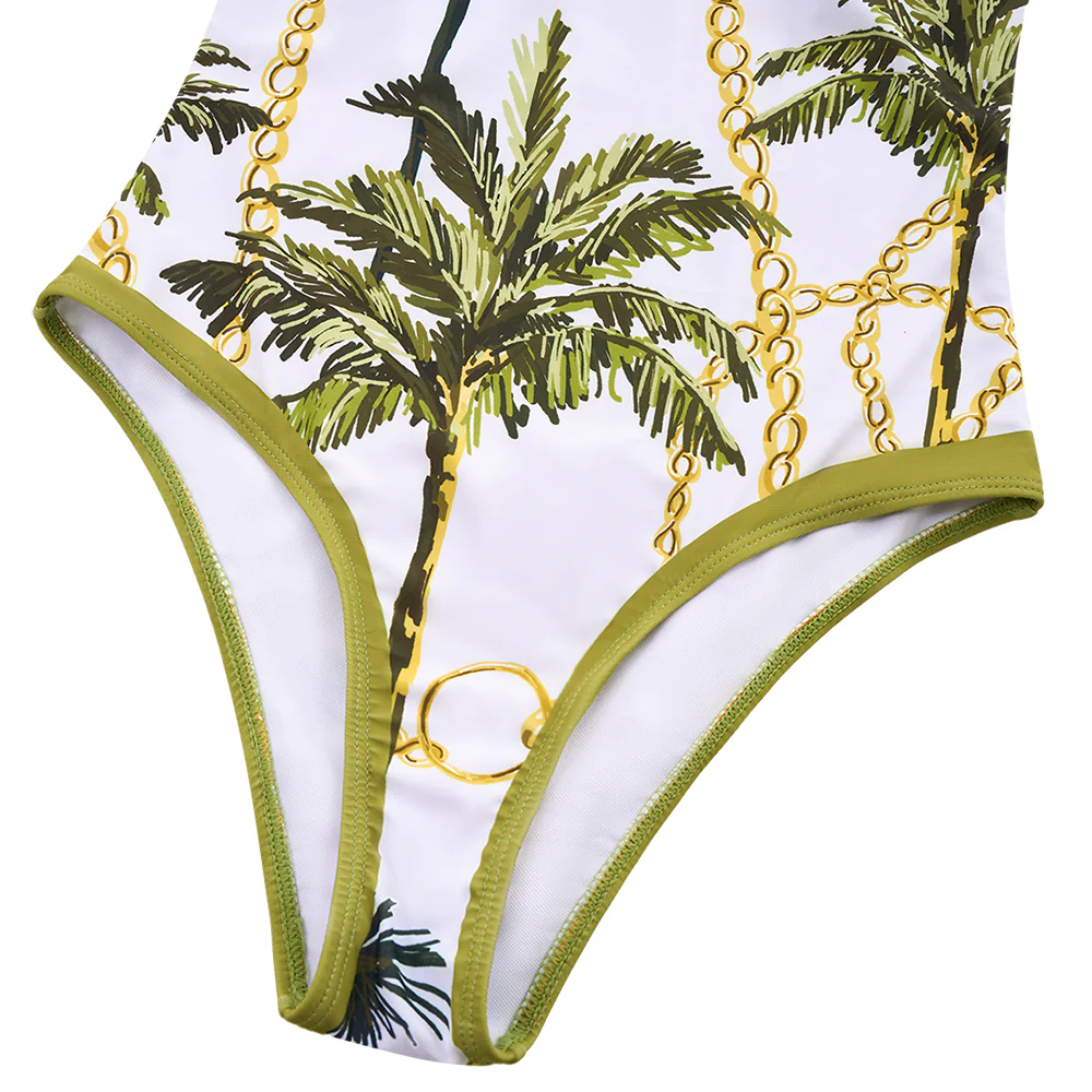 Tummy Control Swimsuit with Cover Up Skirt - Image 8