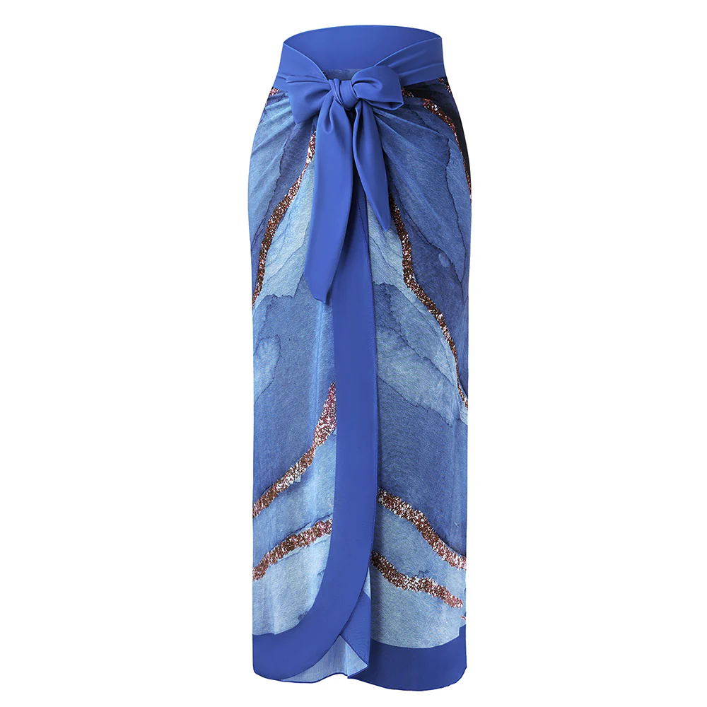 Tummy Control Swimsuit with Cover Up Skirt - Image 4