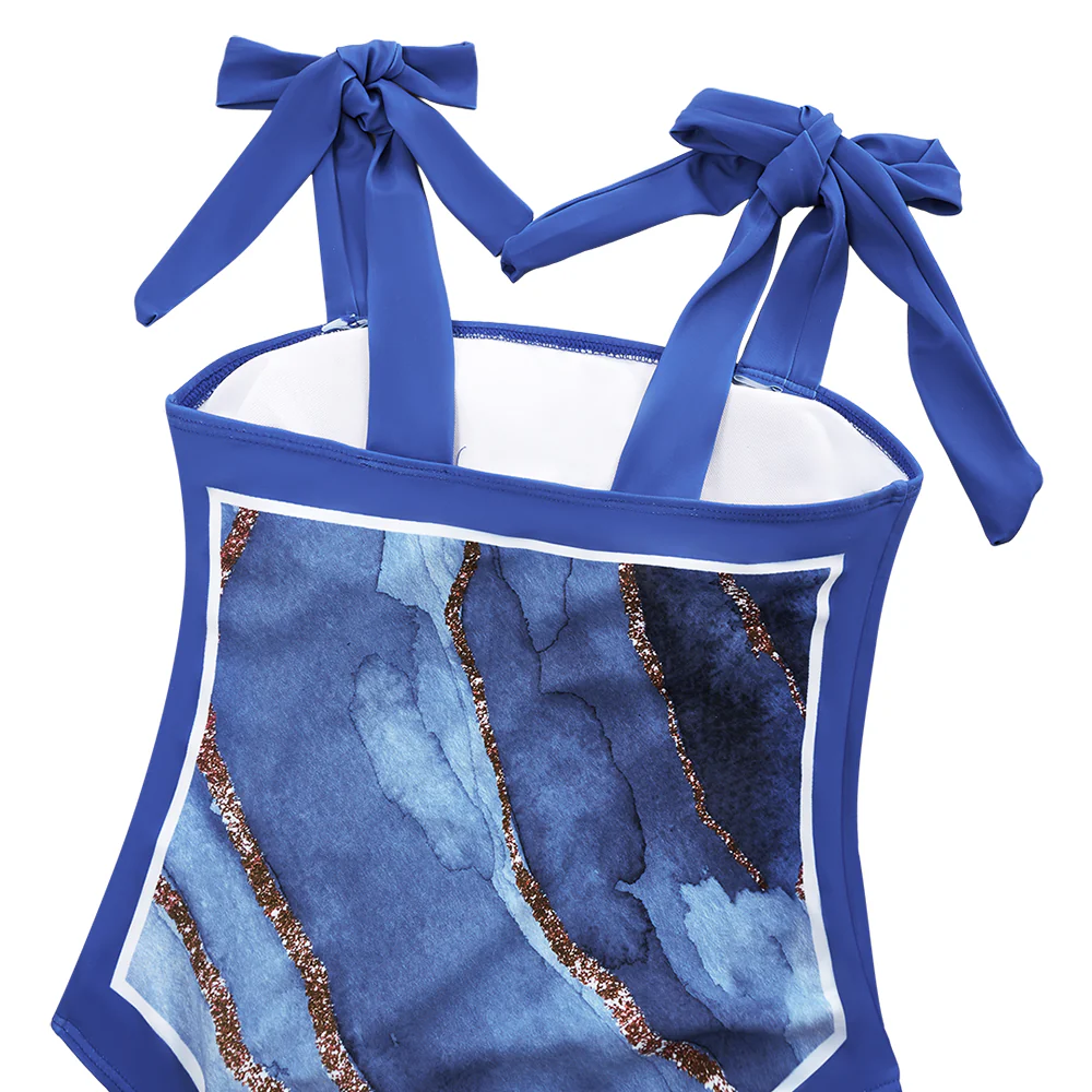 Tummy Control Swimsuit with Cover Up Skirt - Image 6