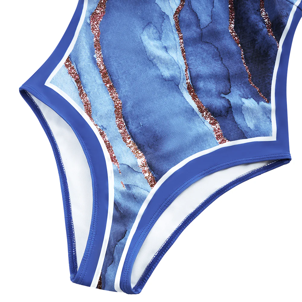 Tummy Control Swimsuit with Cover Up Skirt - Image 7