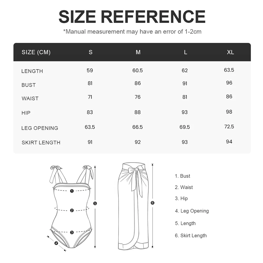Tummy Control Swimsuit with Cover Up Skirt - Image 10
