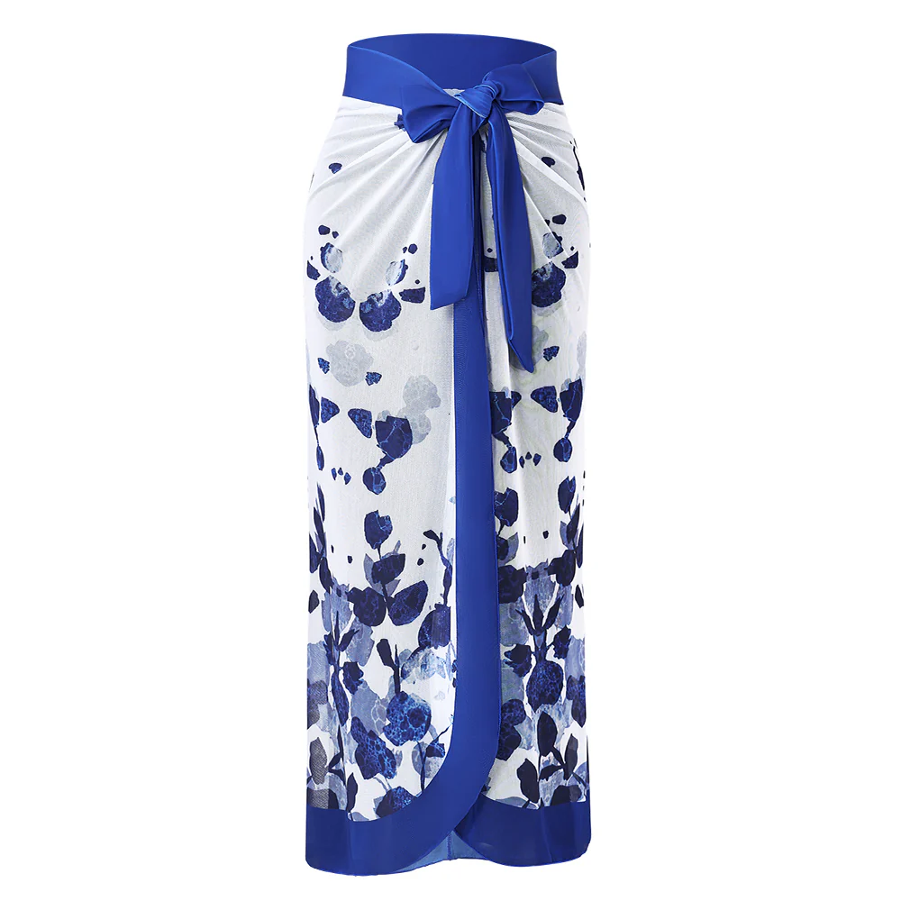 Tummy Control Swimsuit with Cover Up Skirt - Image 4