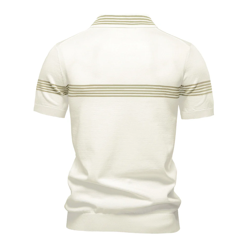 Turn-Down Short-Sleeve Polo Shirt - Image 3