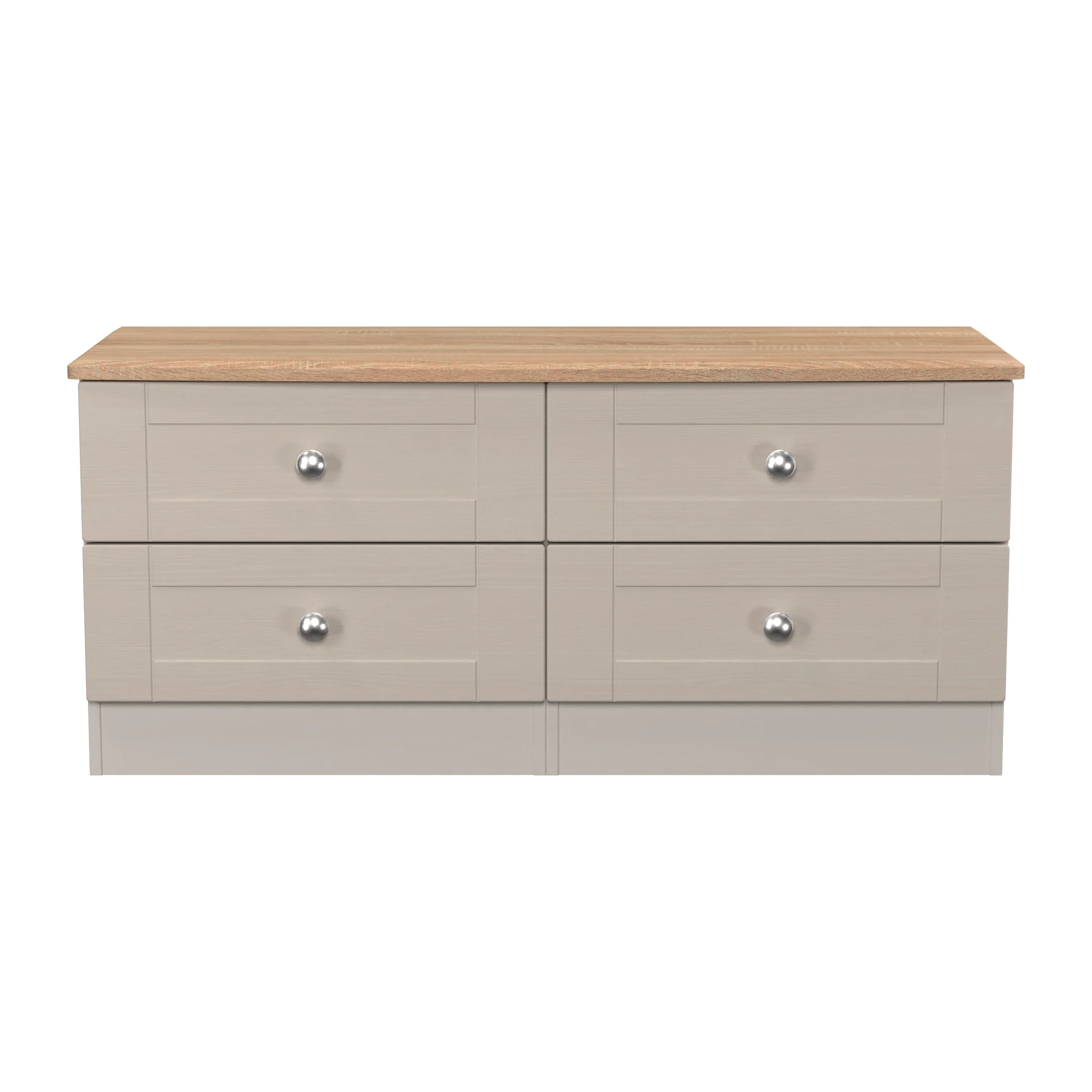Tutbury Ready Assembled 4 Drawer Bed Box in Kashmir Ash & Bardolino Oak - Image 2