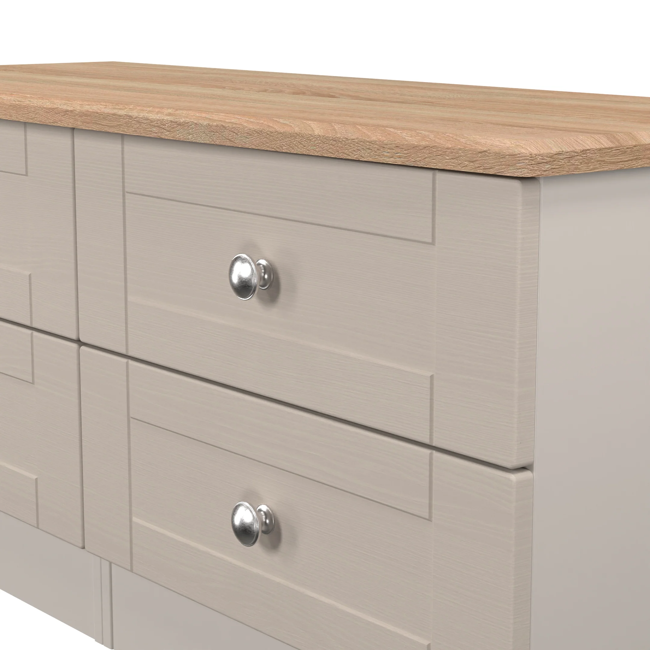 Tutbury Ready Assembled 4 Drawer Bed Box in Kashmir Ash & Bardolino Oak - Image 5