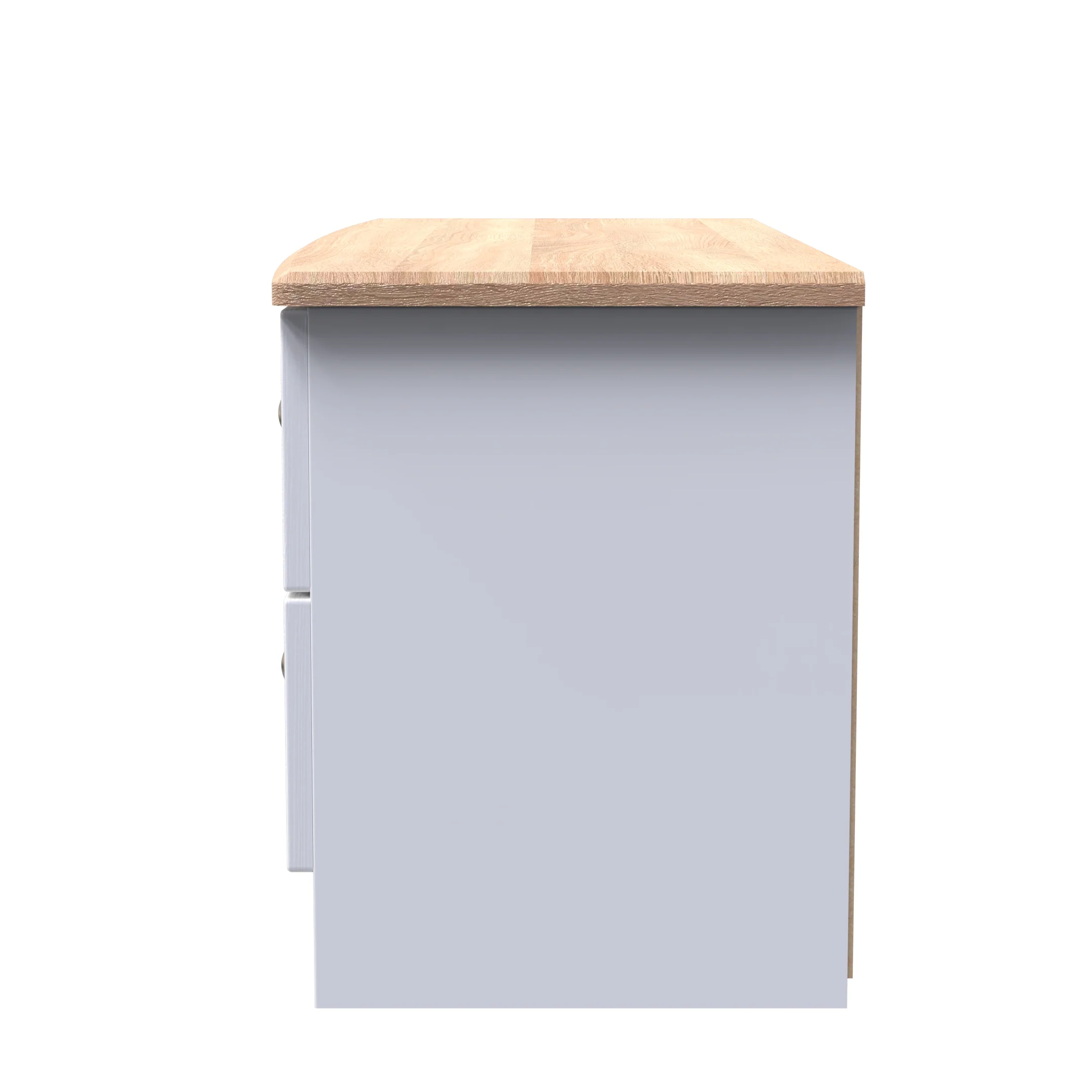 Tutbury Ready Assembled 4 Drawer Bed Box in White Ash & Bardolino Oak - Image 3