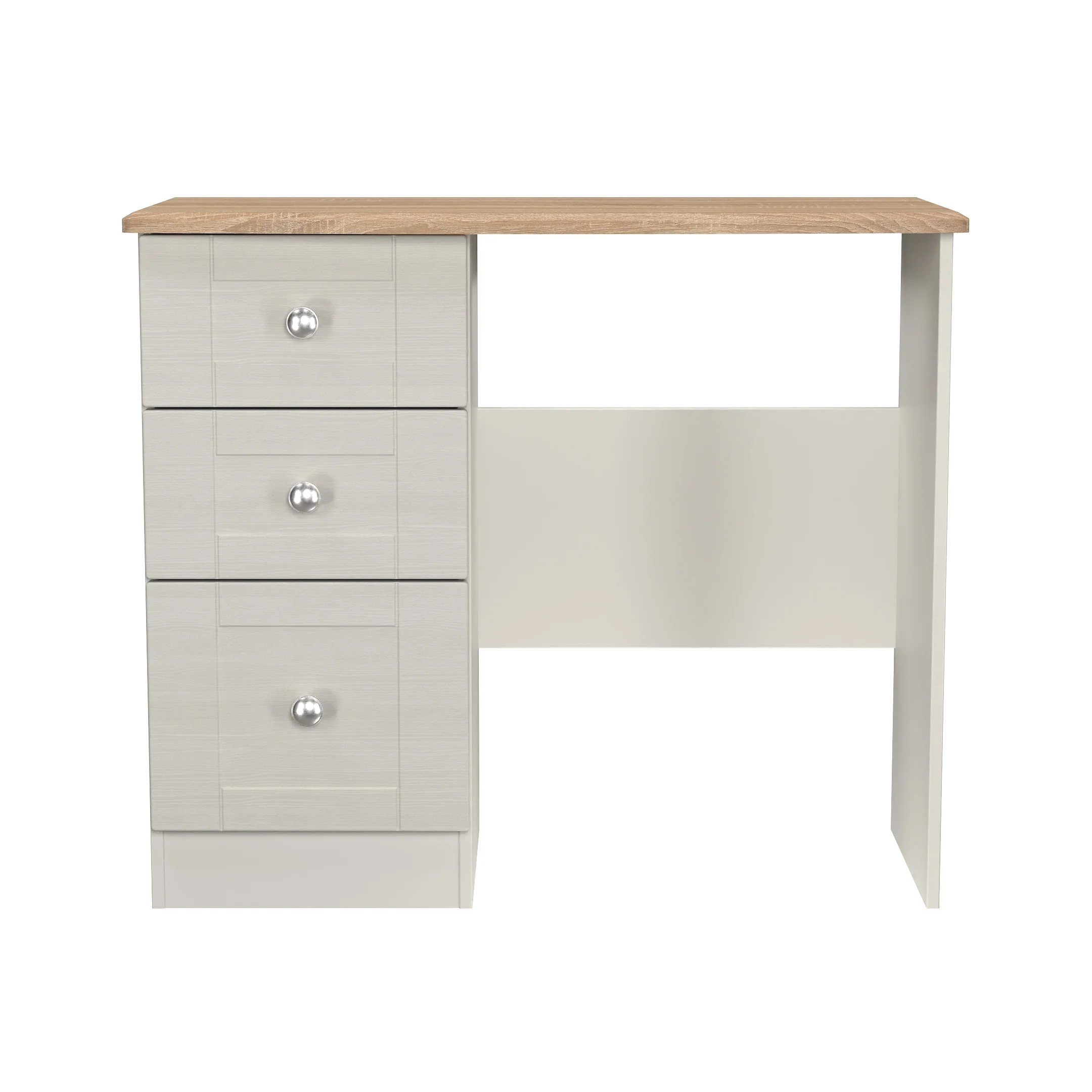 Tutbury Ready Assembled Vanity in Grey Ash & Bardolino Oak - Image 2